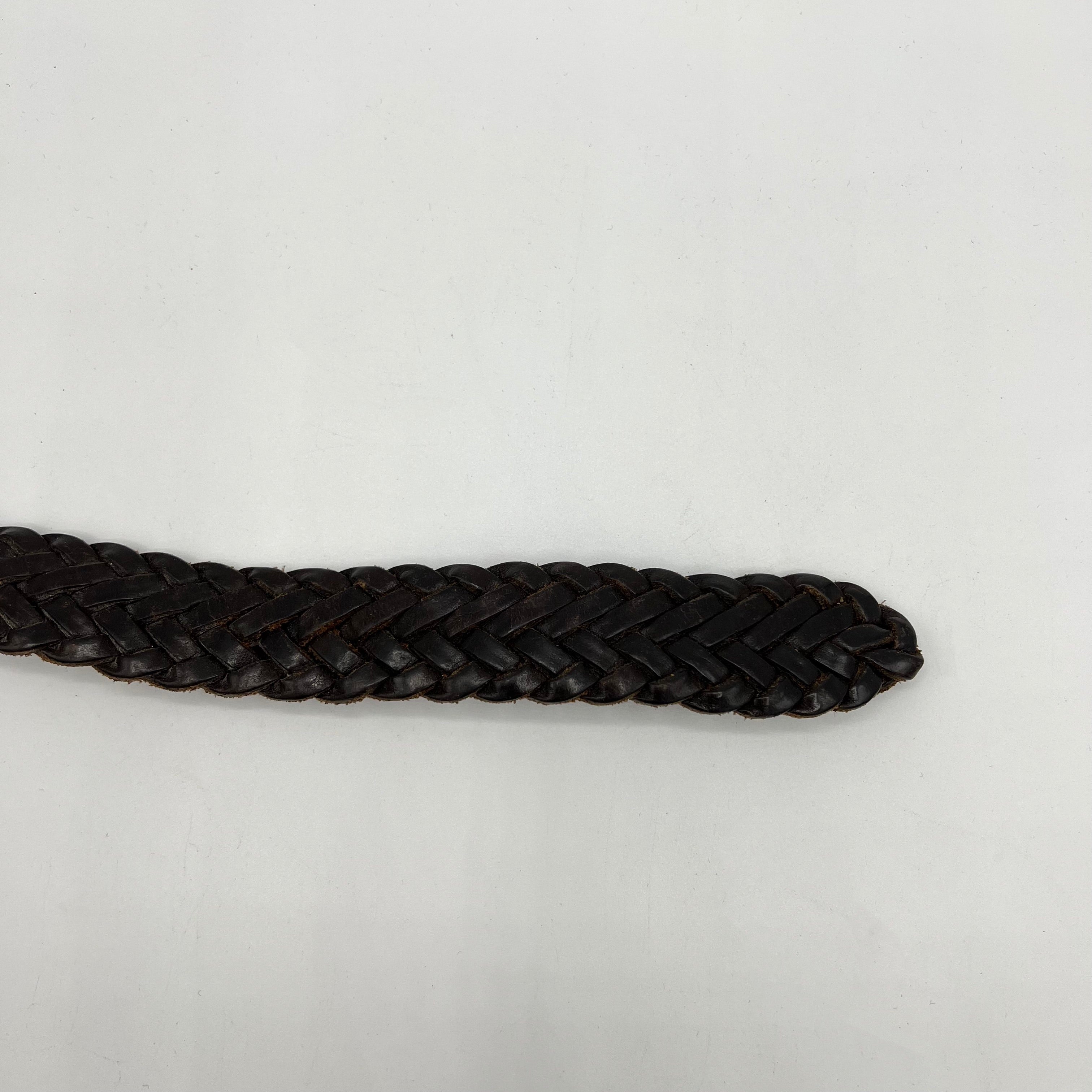 Ceinture en cuir tressé