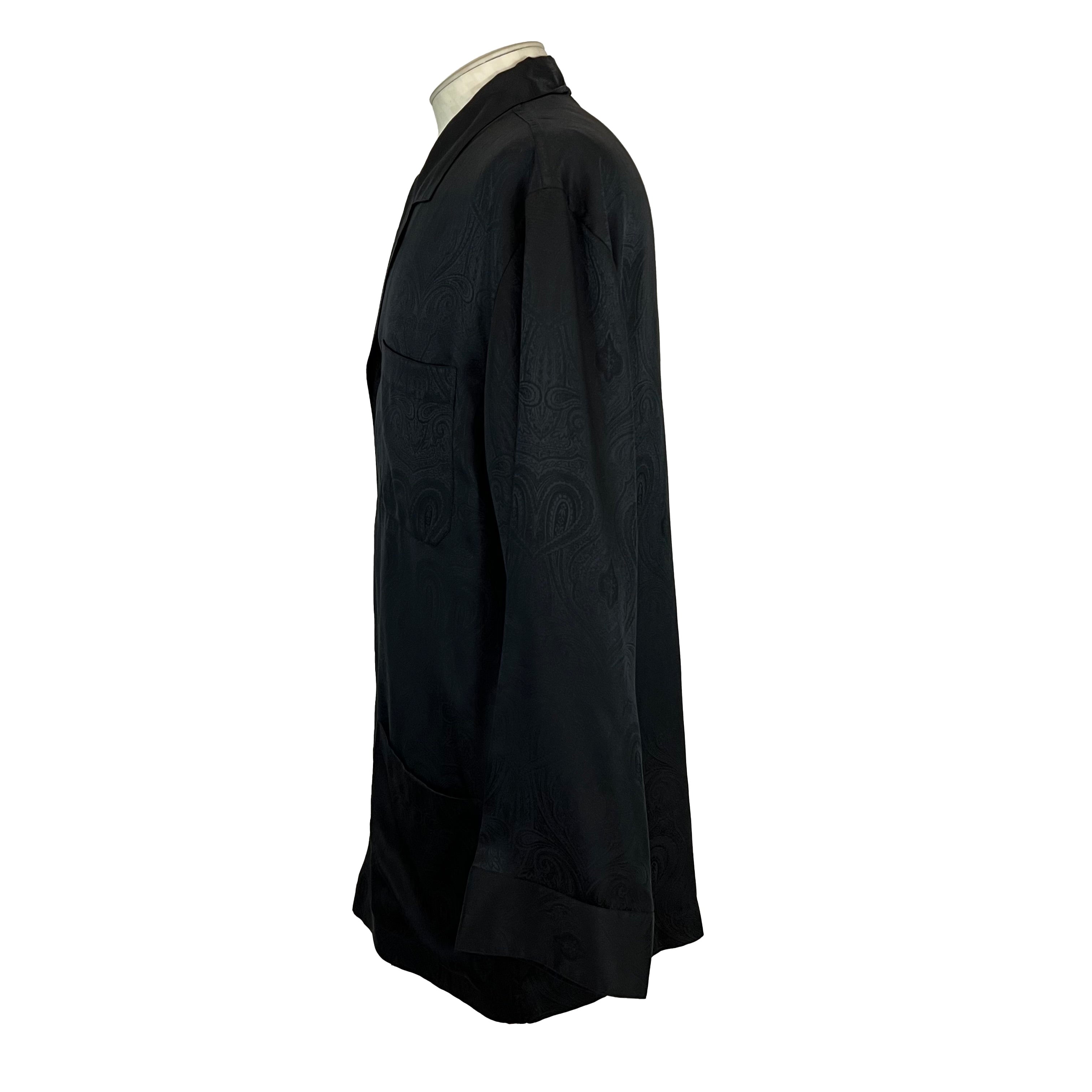 Grigio Perla black silk pajamas