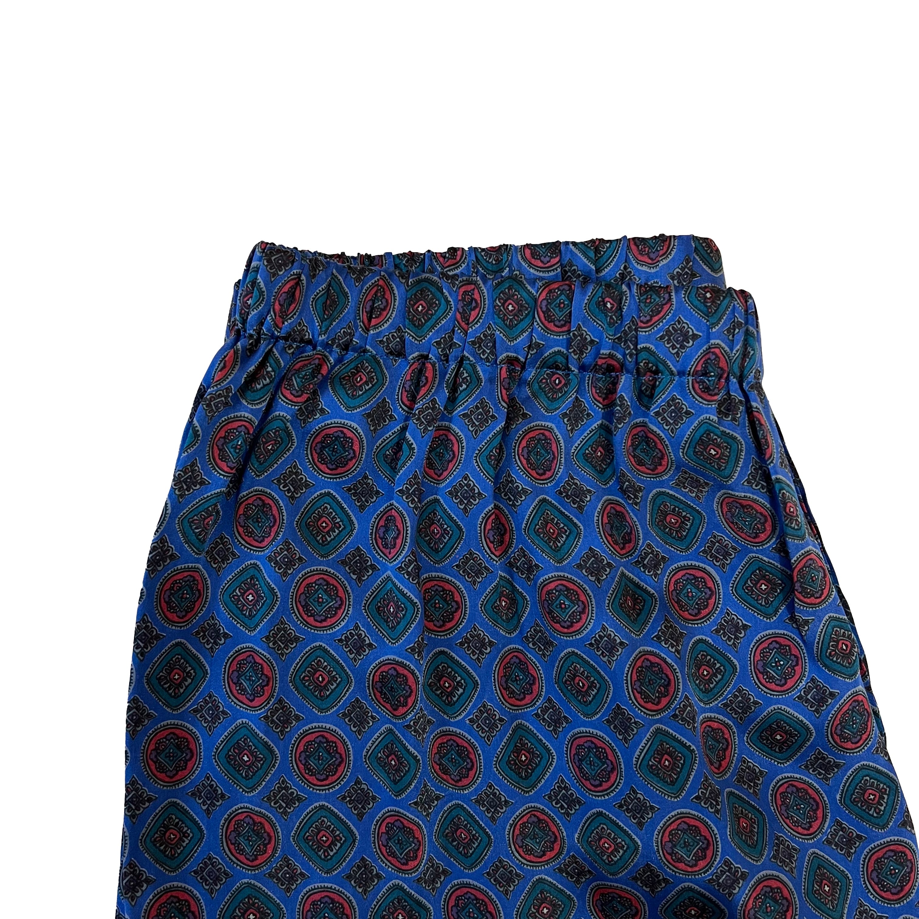 Pyjama en soie bleu LUI