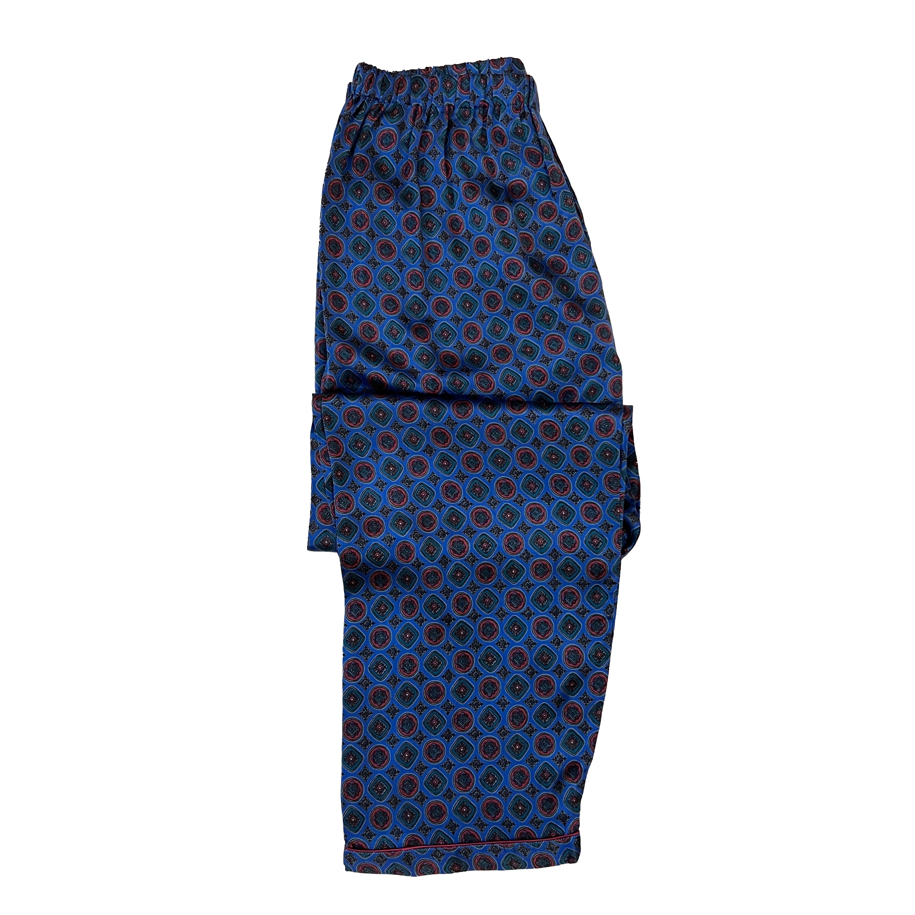Pyjama en soie bleu LUI