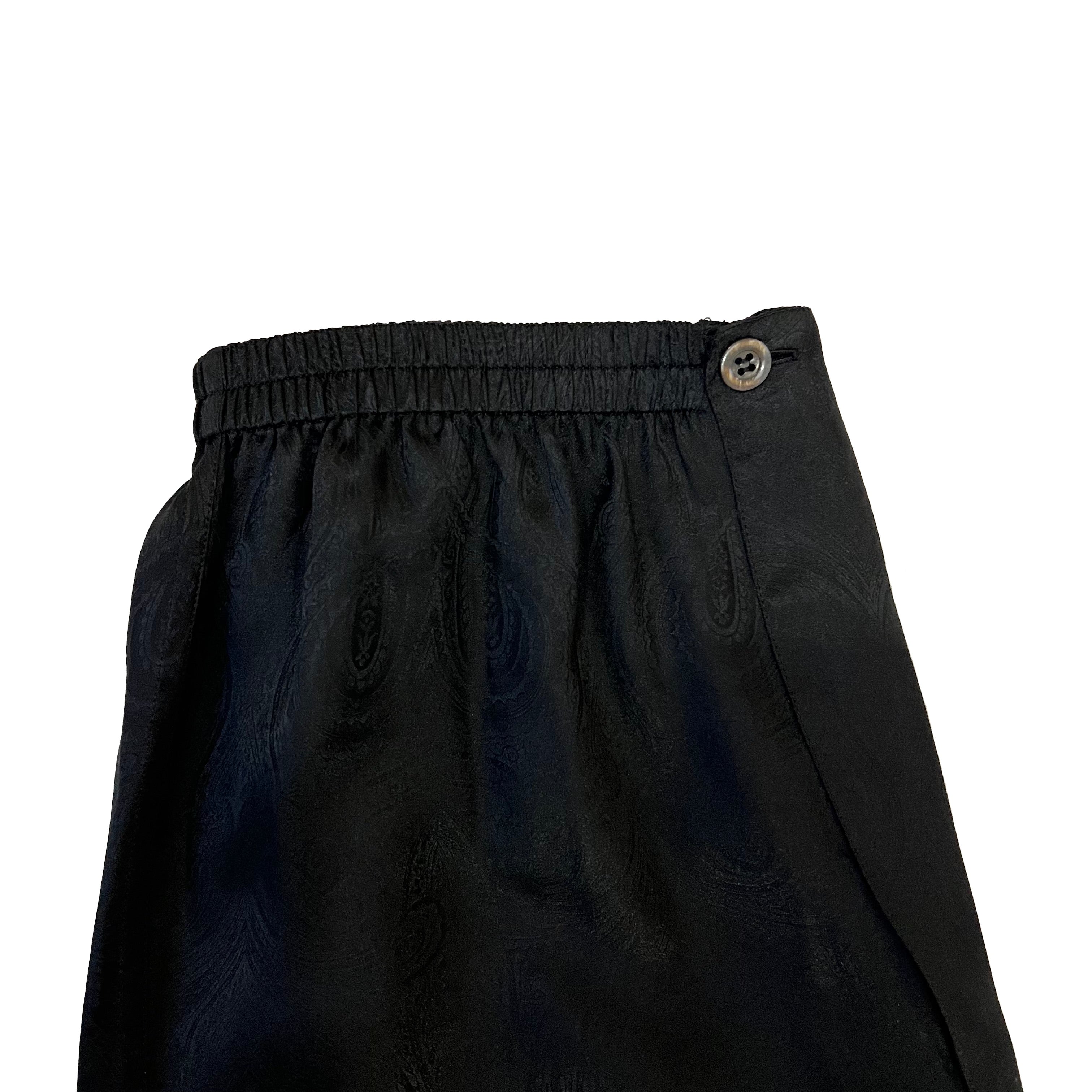 Grigio Perla black silk pajamas