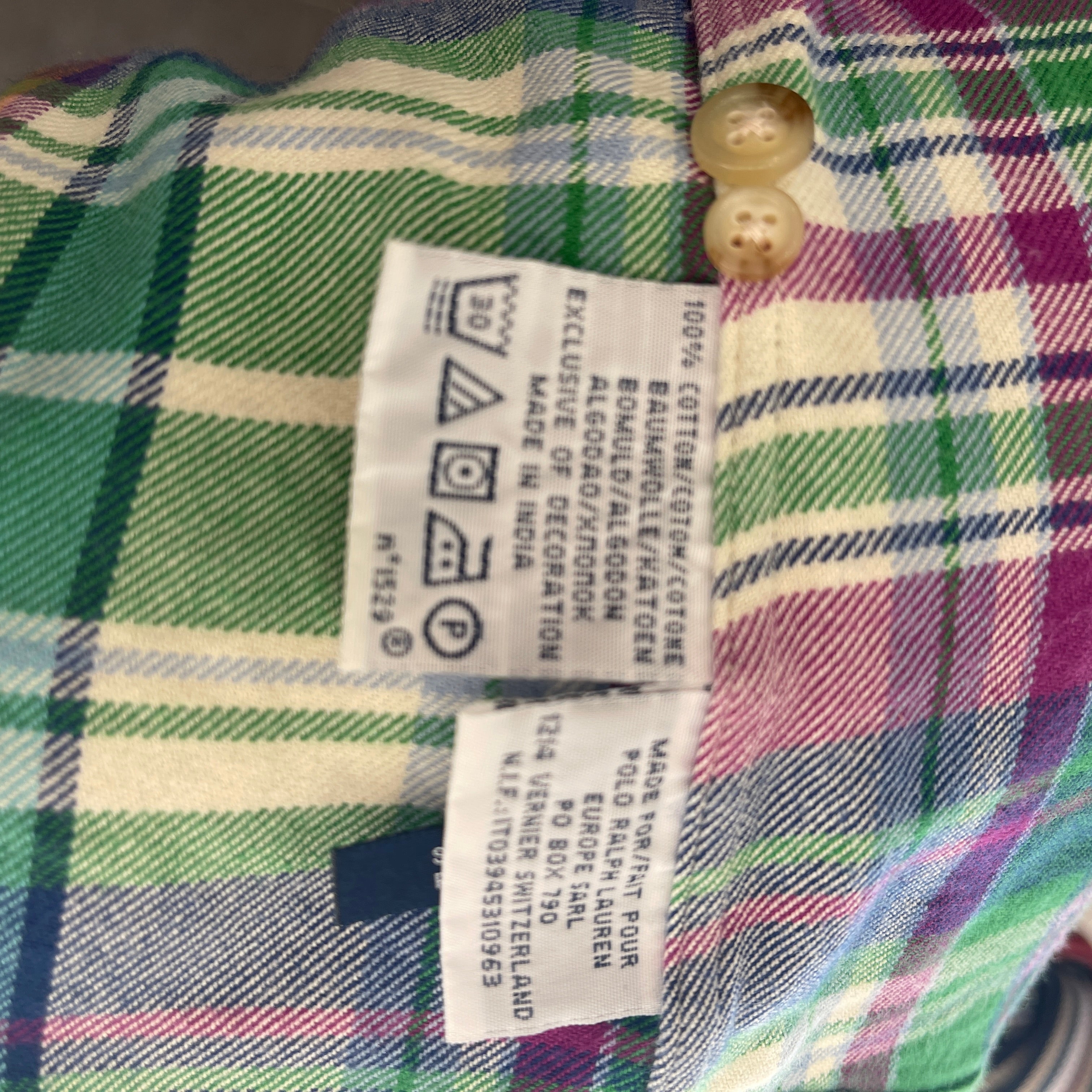 Chemise à carreaux Ralph Lauren