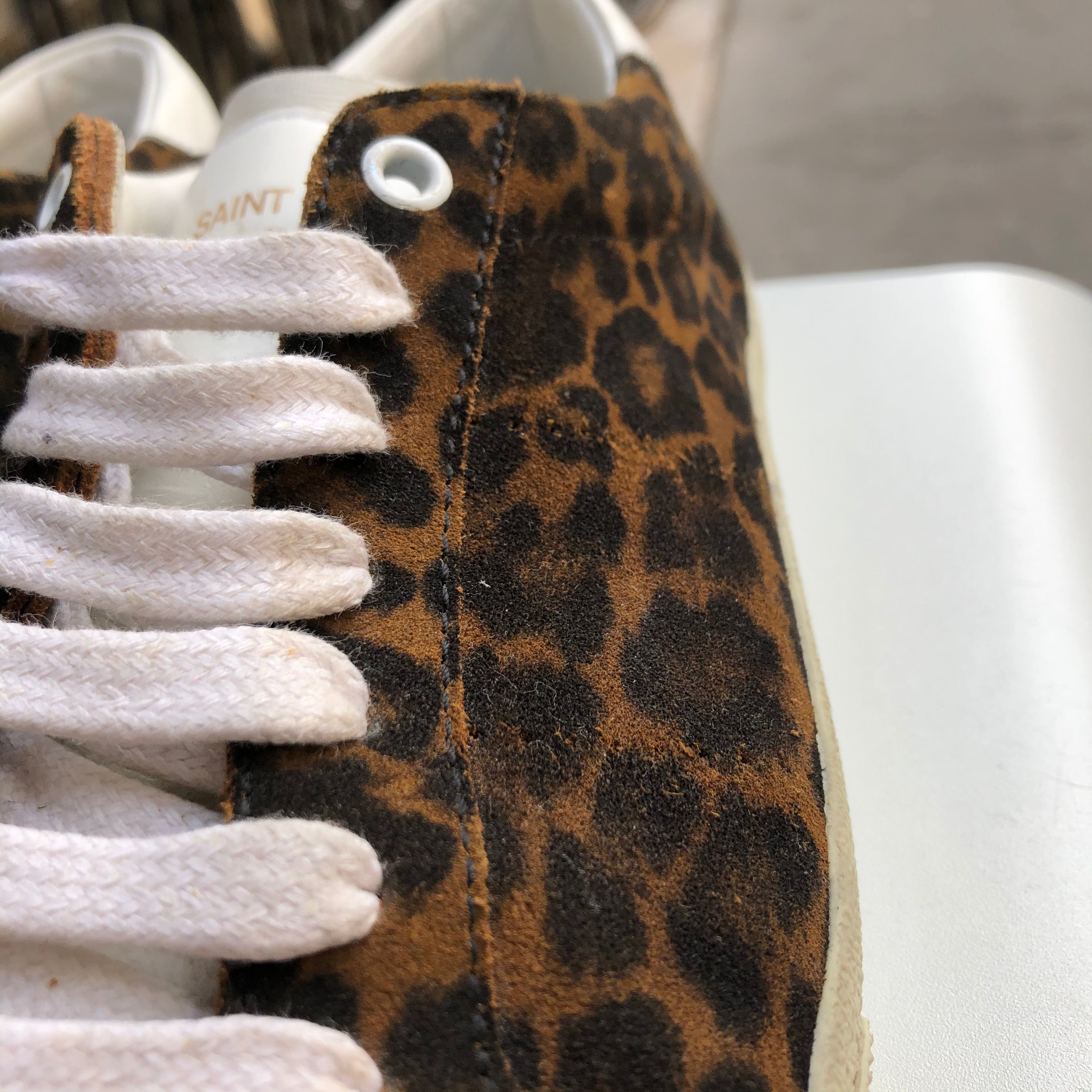 Baskets Saint Laurent print animal