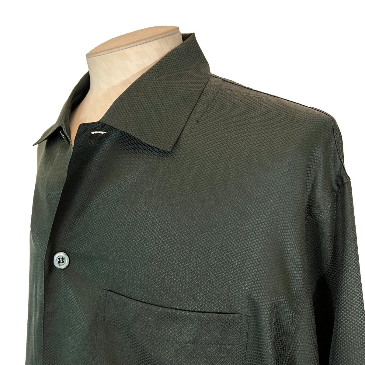 Pyjama soie Grigio Perla vert - Le Beau Gustave