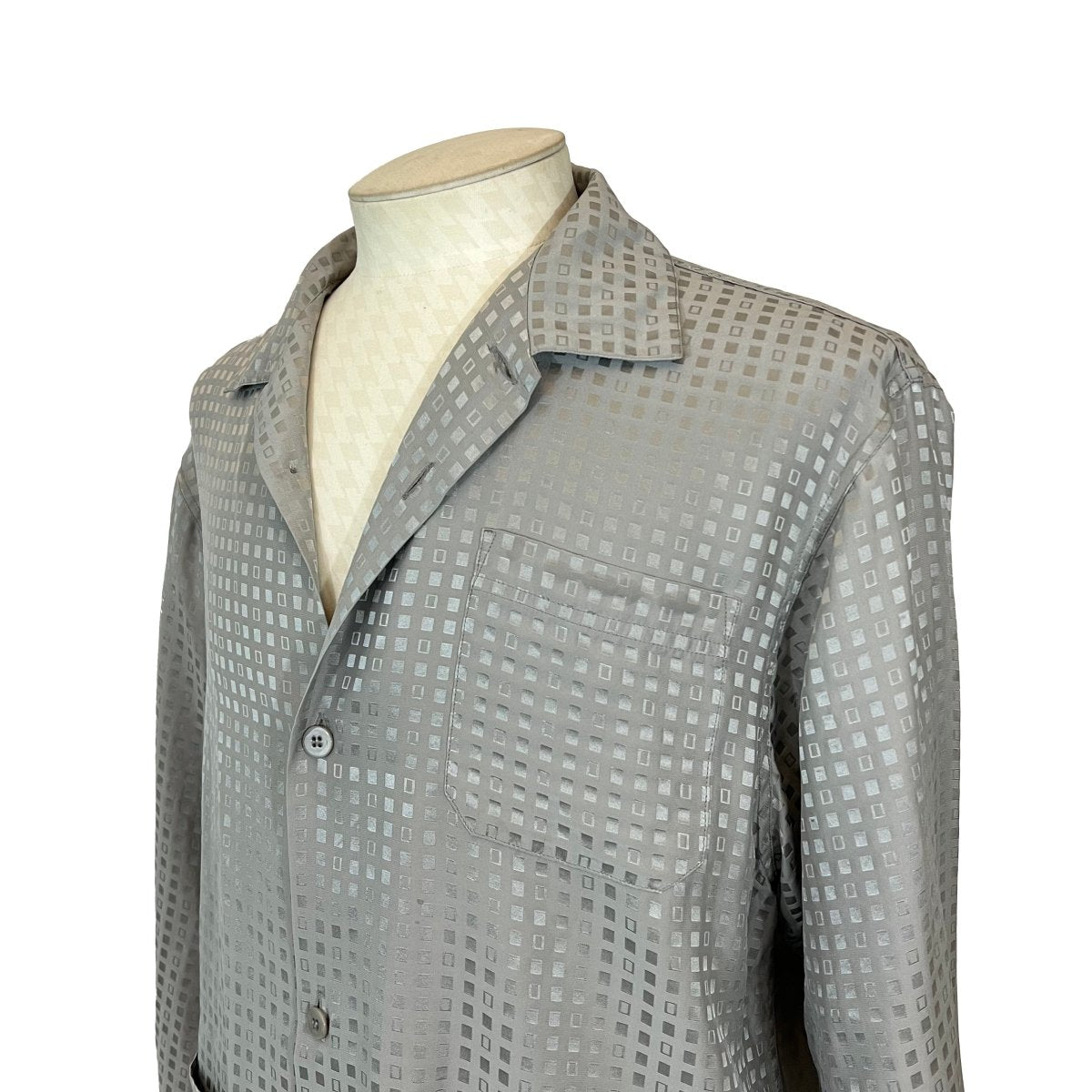 Pyjama soie gris Perofil - Le Beau Gustave