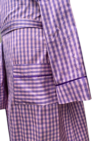 Peignoir shantung de soie