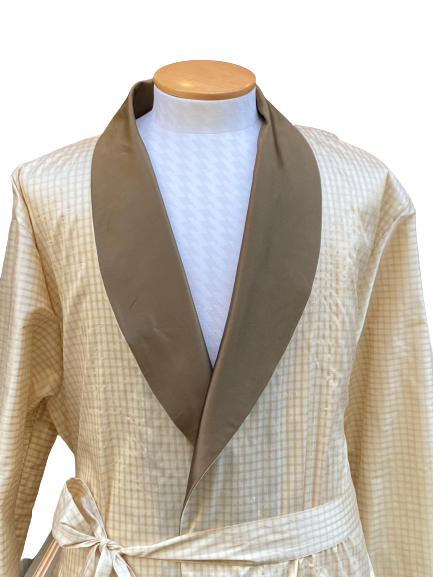 Peignoir shantung soie