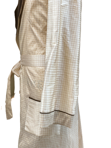 Peignoir shantung soie