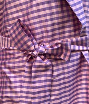 Peignoir shantung de soie