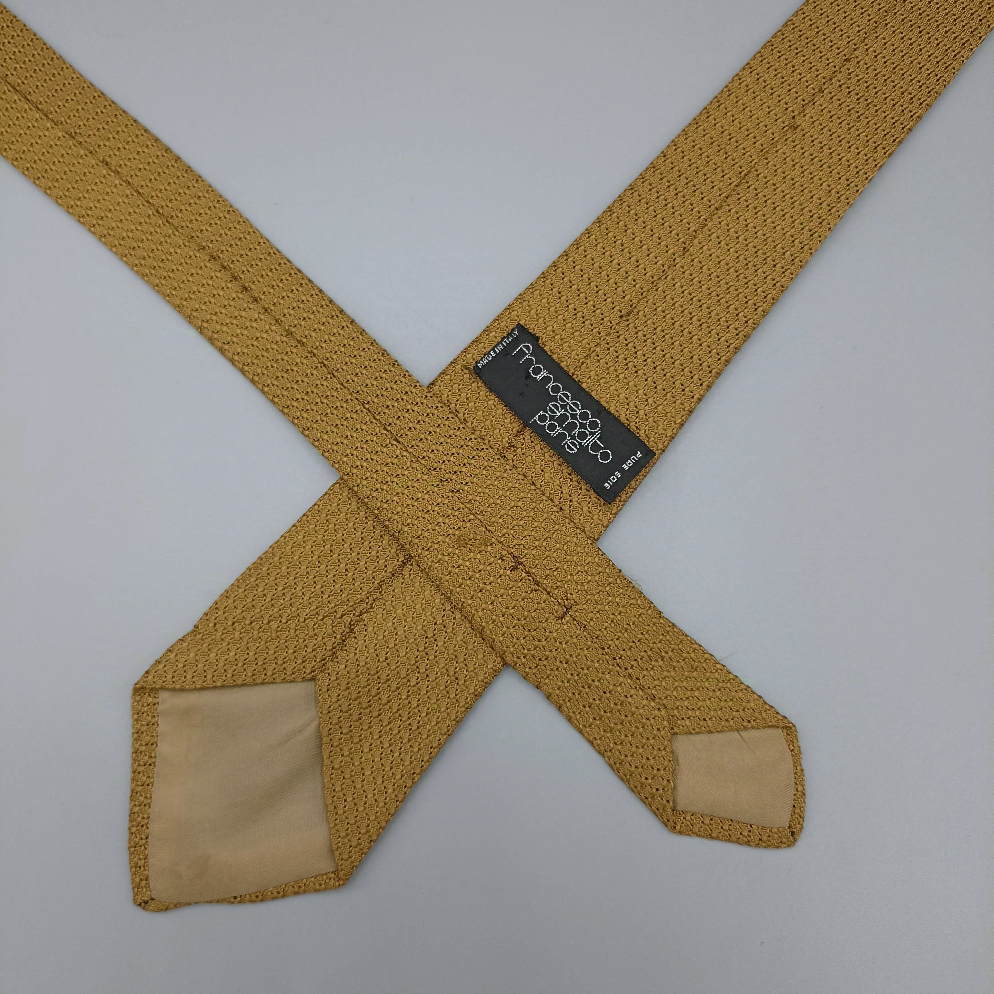 Cravate Francesco Smalto Jaune or