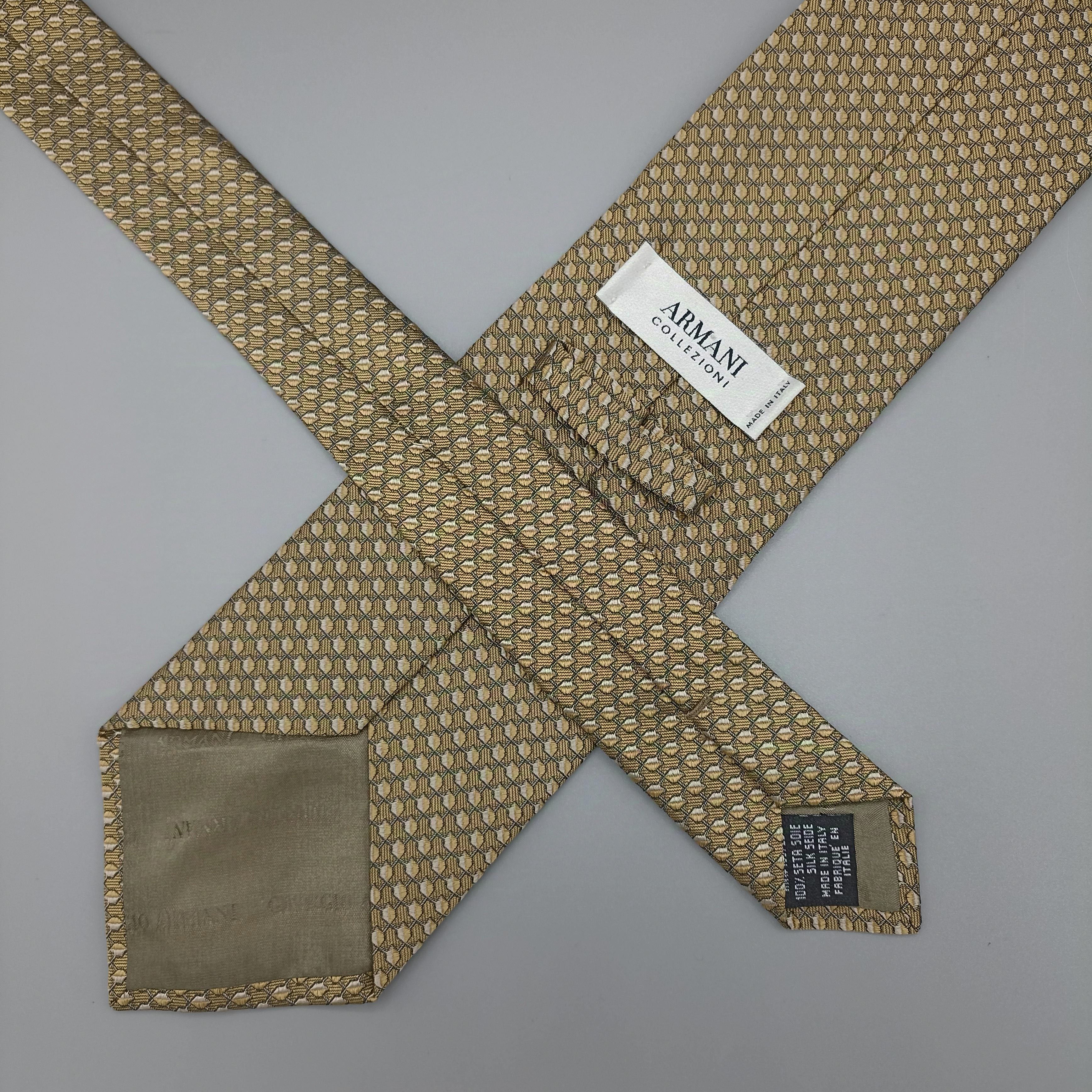 Cravate Jaune Giorgio Armani