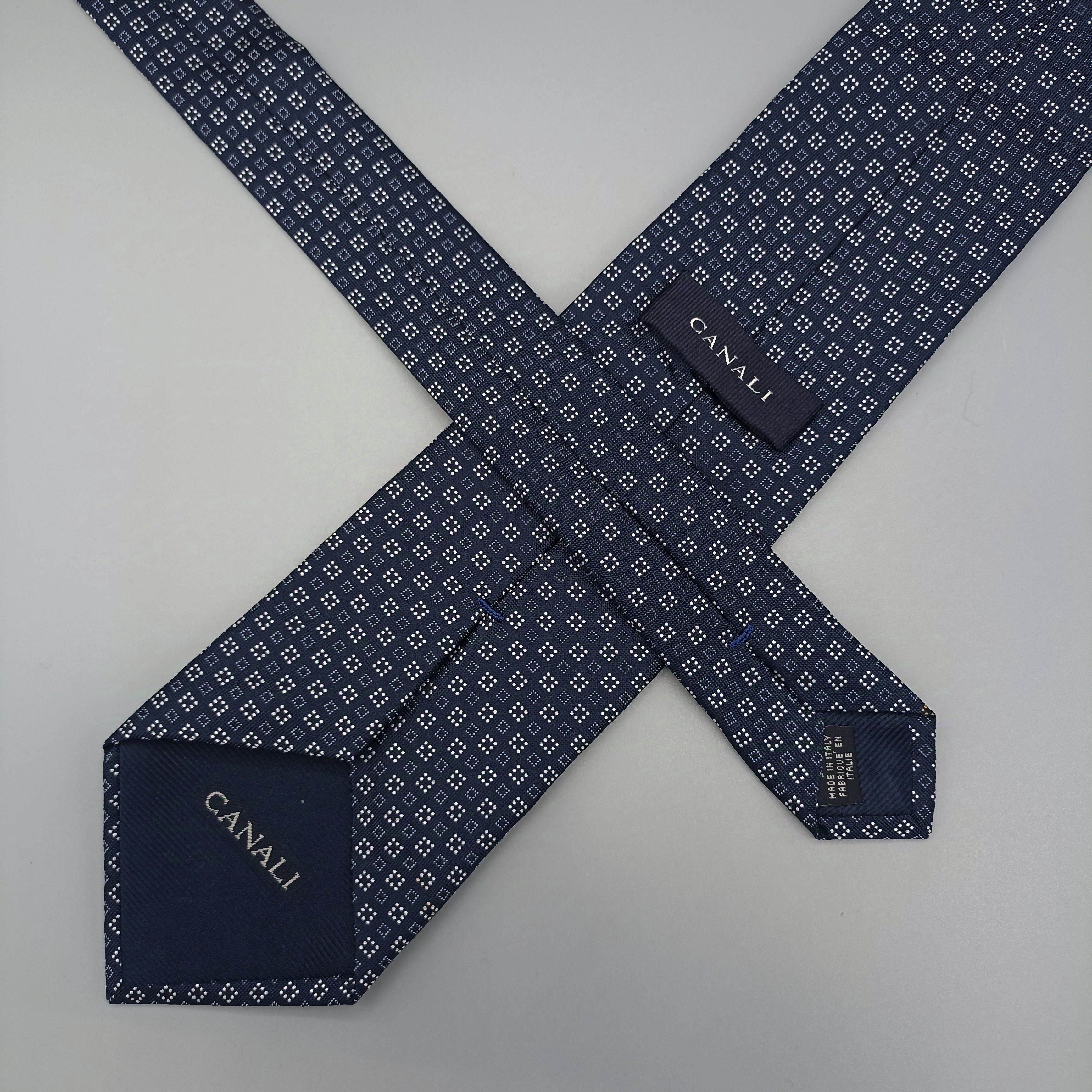 Cravate Canali Bleue