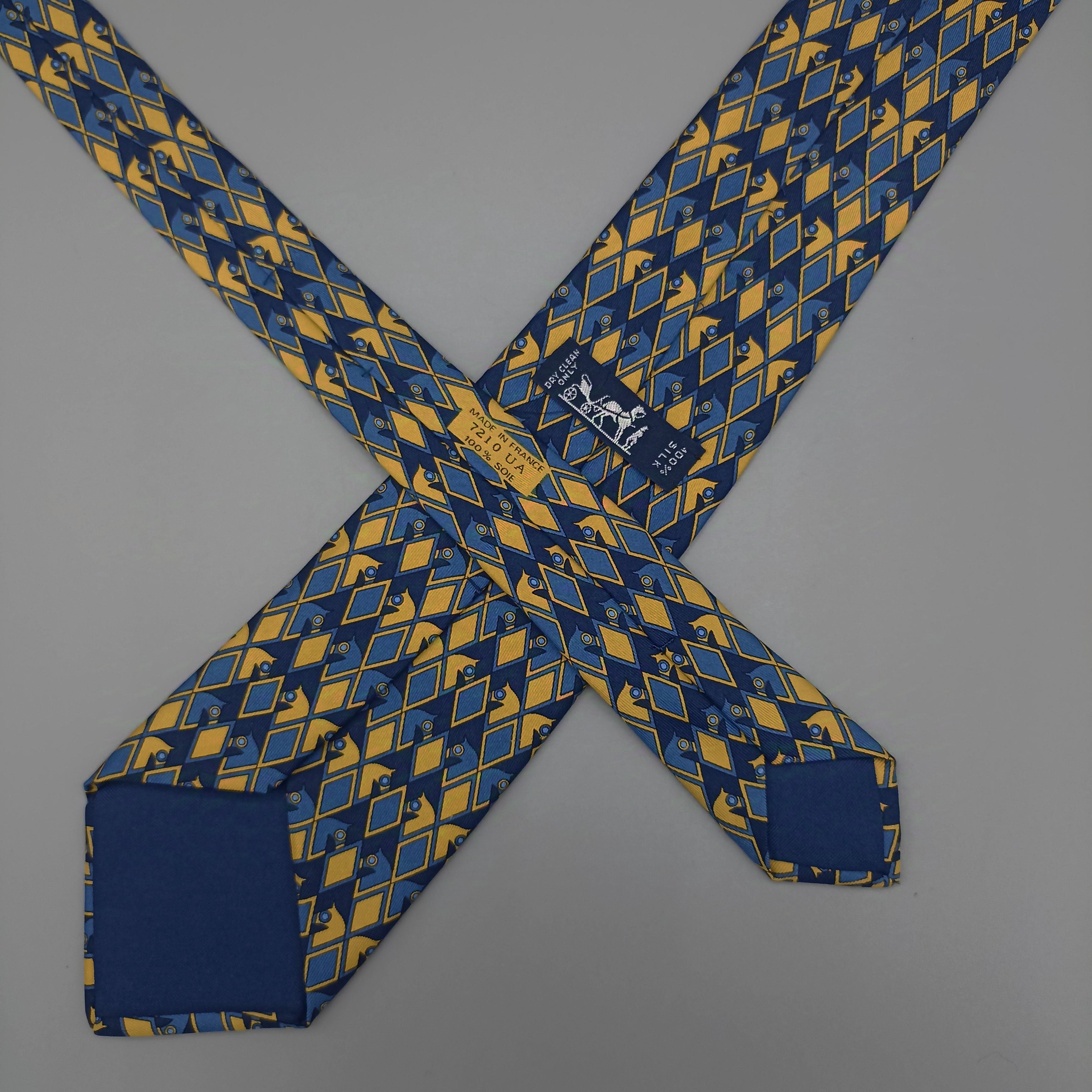 Cravate Hermès Bleue
