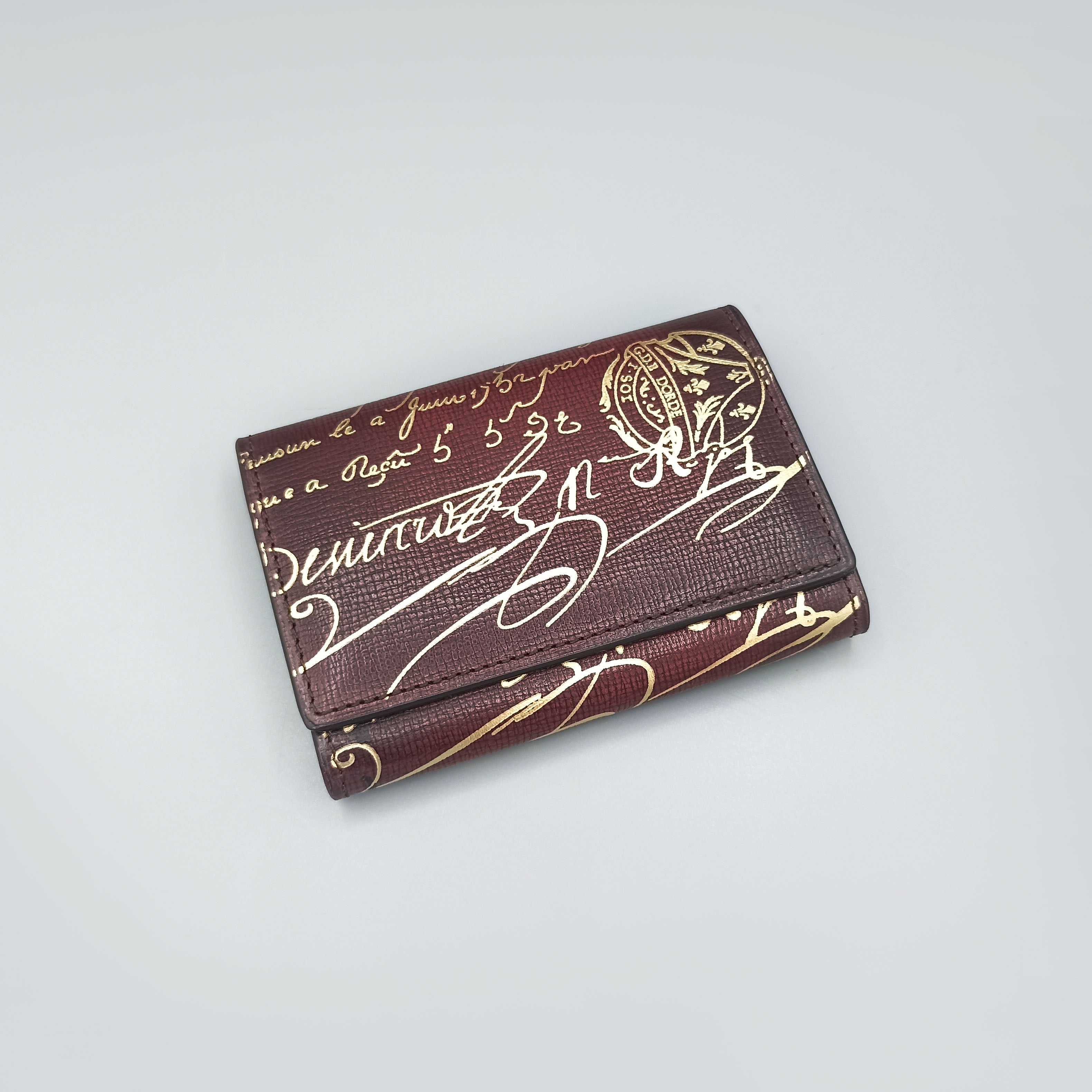 Porte-cartes Imbuia bordeaux Berluti