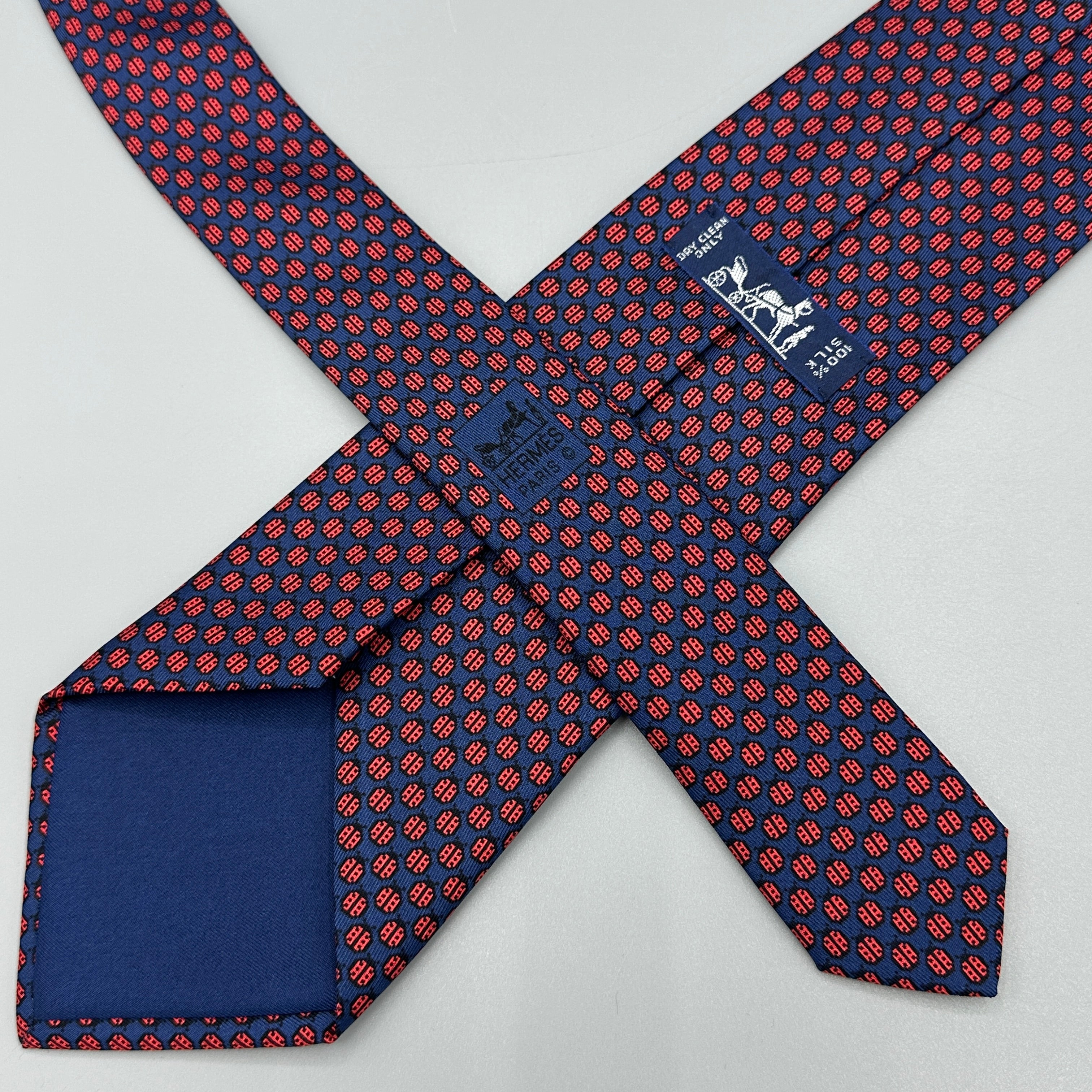 Cravate Hermès bleu