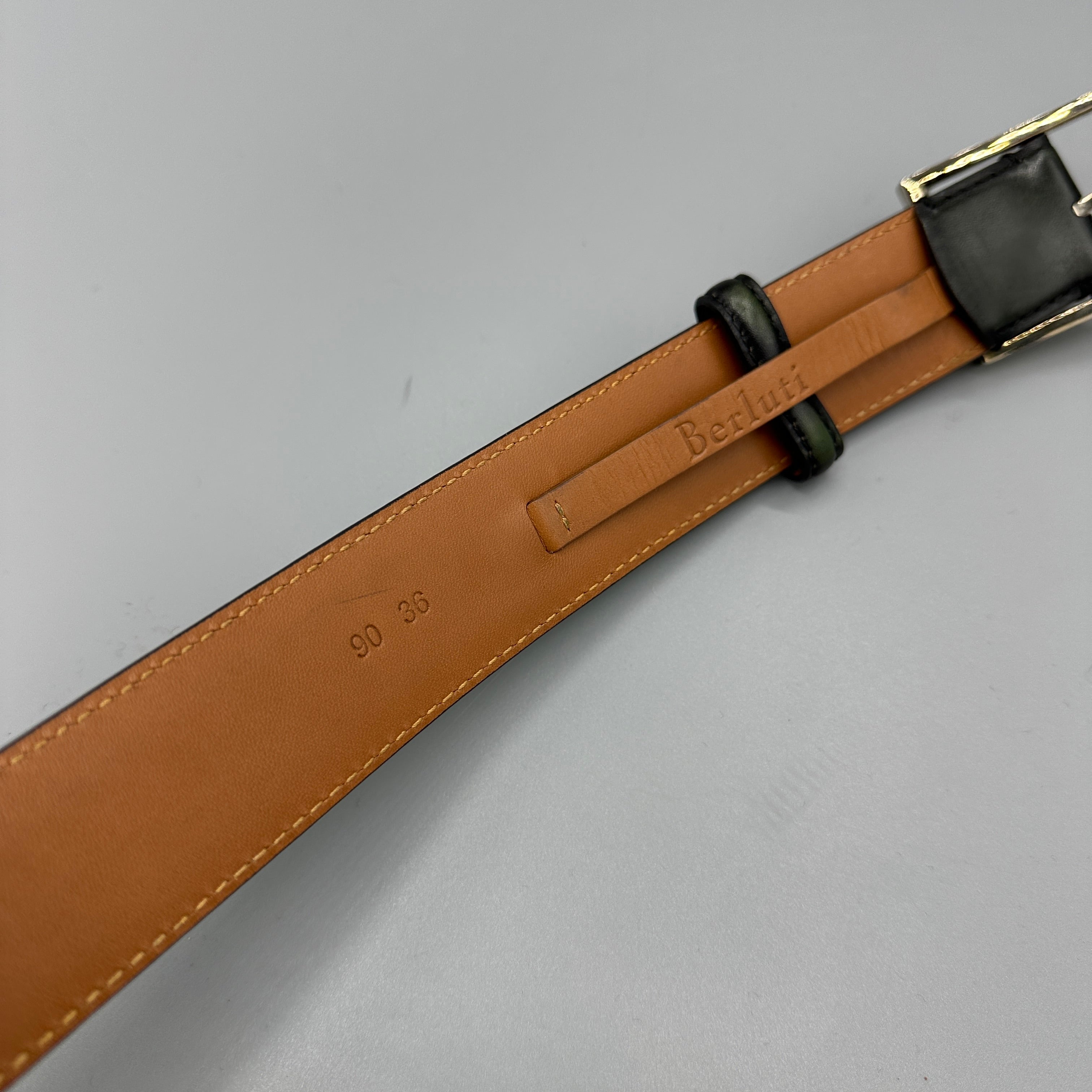 Ceinture verte Berluti
