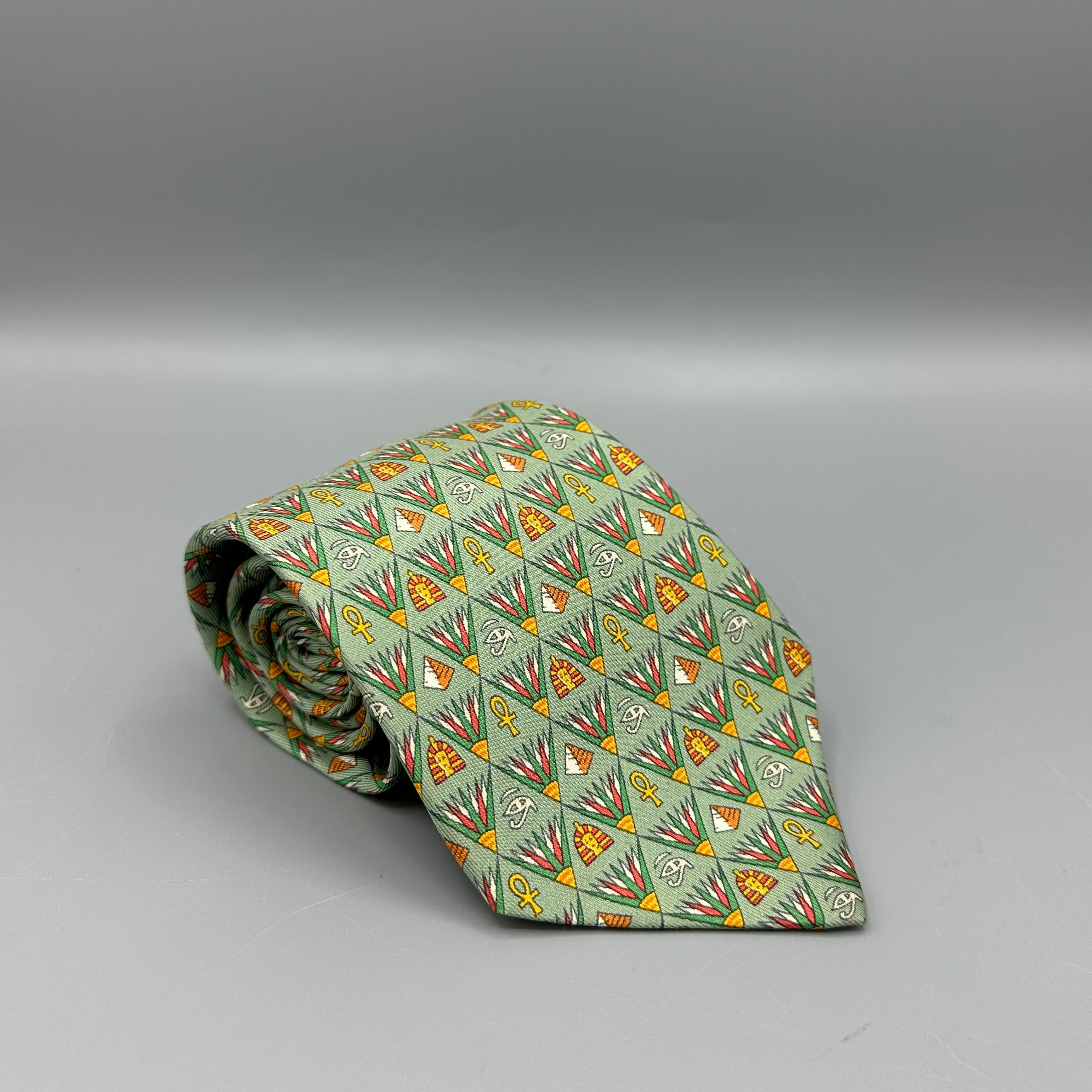 Cravate Hermès verte