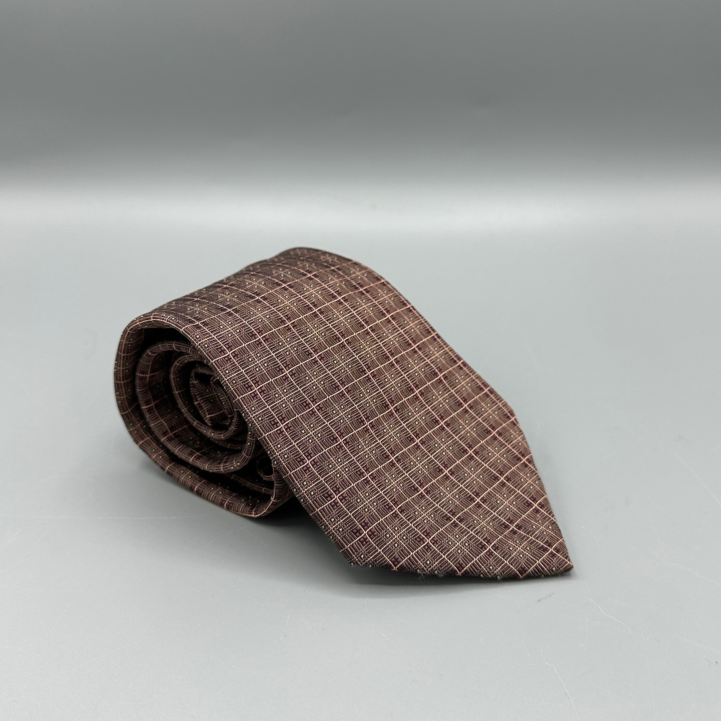 Cravate Hermès à carreaux