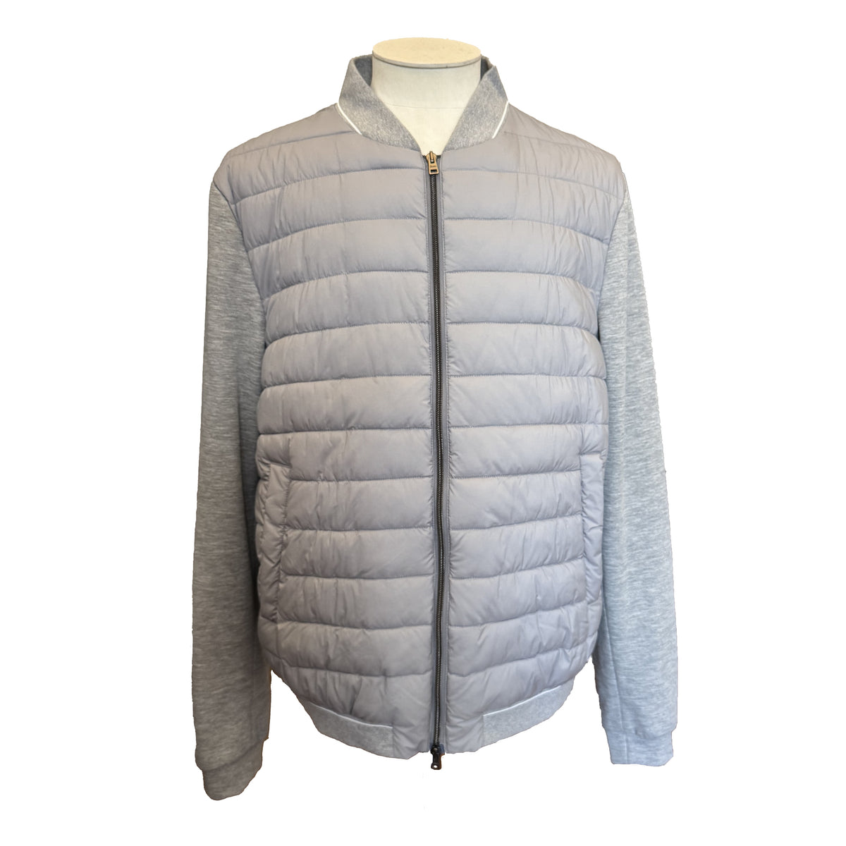 Blouson hybride Herno In-Tech gris clair