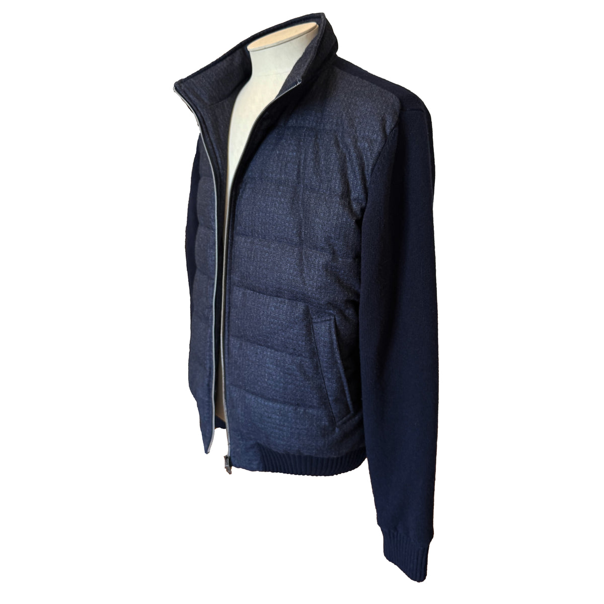 Blouson hybride Herno In-Tech bleu marine