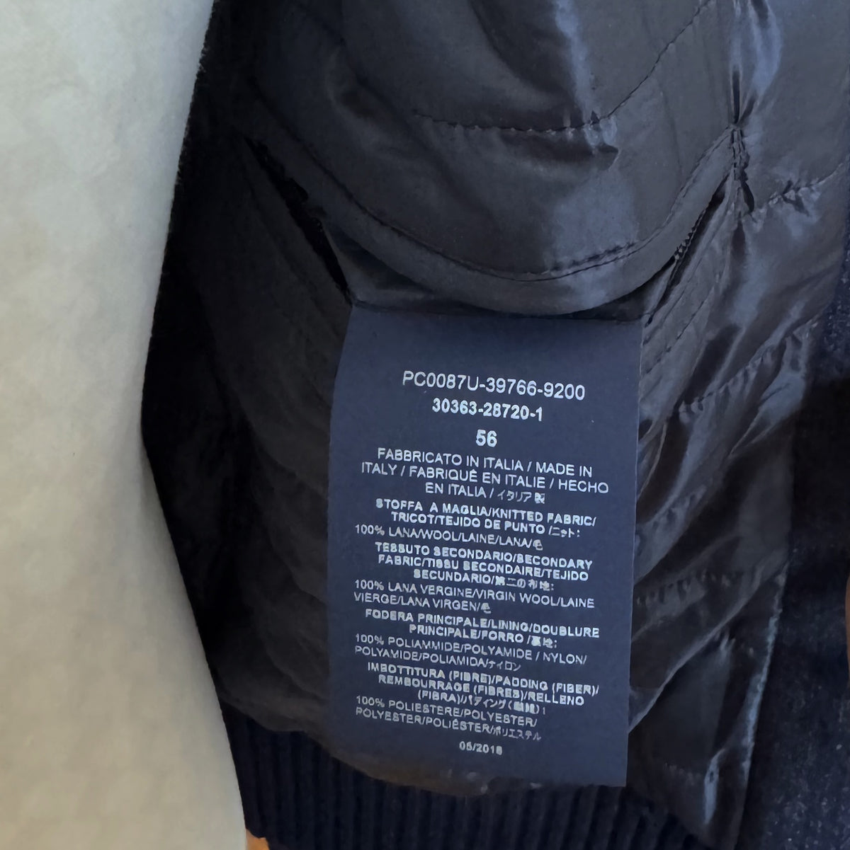 Blouson hybride Herno In-Tech bleu marine