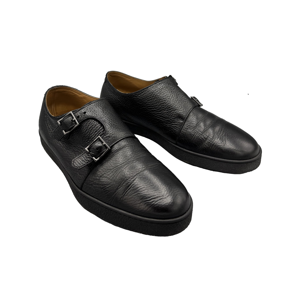 Chaussures John Lobb Holme à double boucle en cuir noir