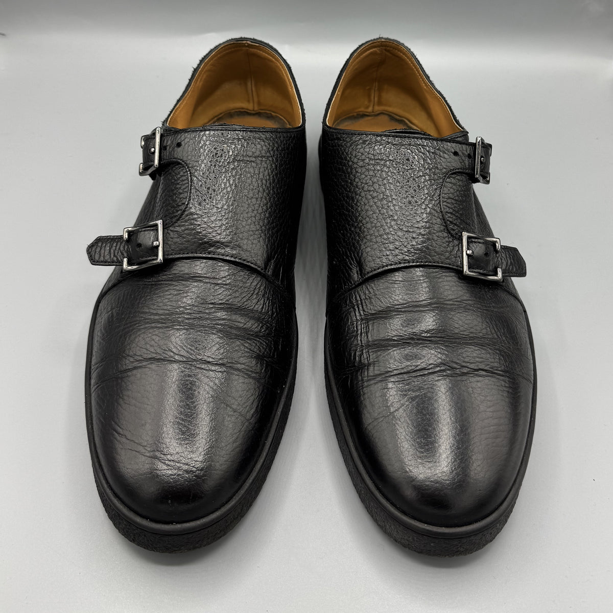 Chaussures John Lobb Holme à double boucle en cuir noir