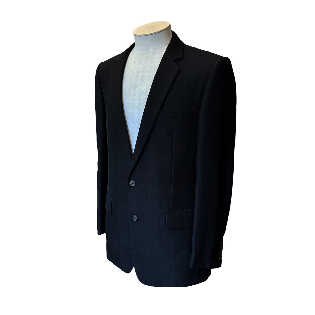 Costume 2 pièces Dior noir en laine mélangée