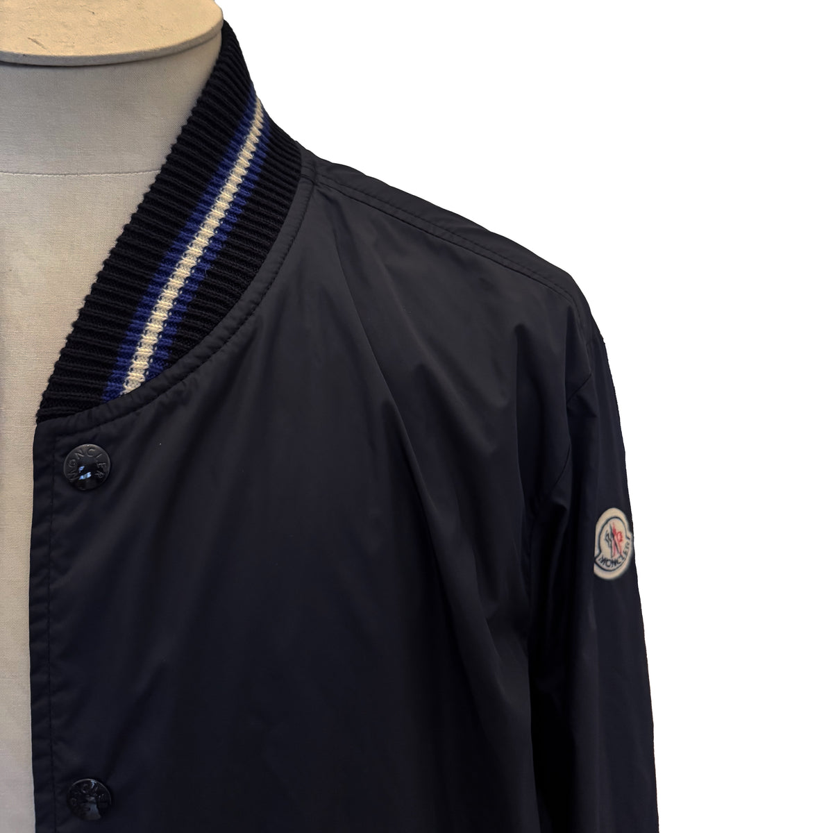 Blouson bomber Moncler bleu marine