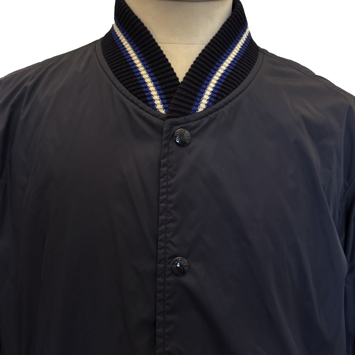 Blouson bomber Moncler bleu marine