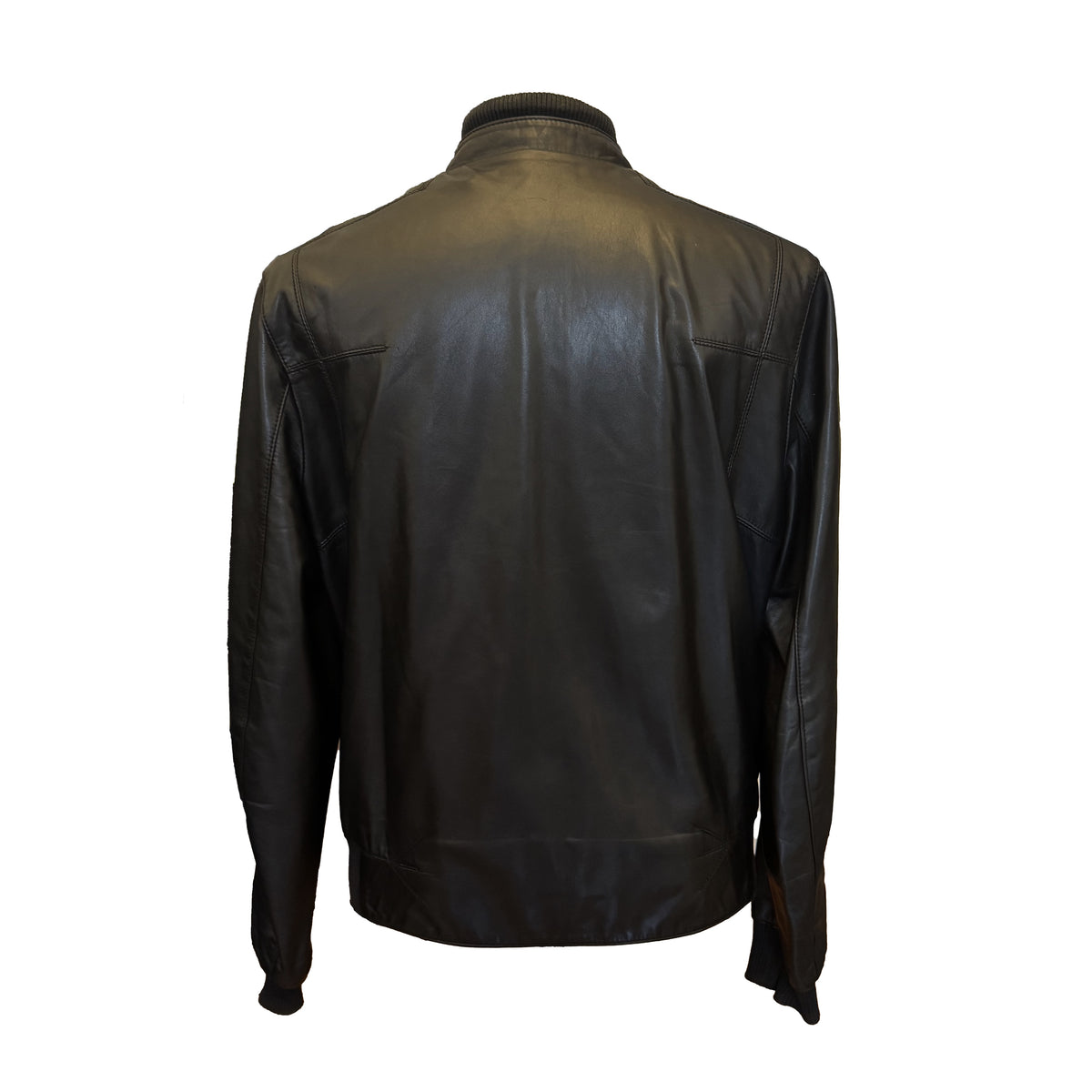 Blouson Dior en cuir noir, style bomber