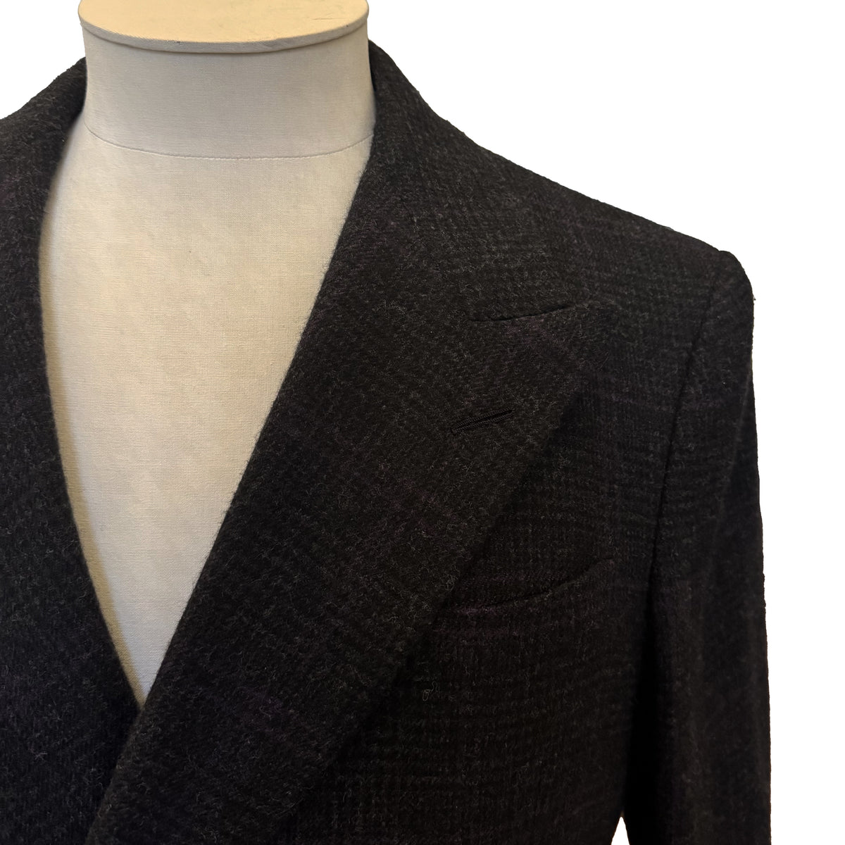 Costume 2 pièces Ralph Lauren Purple Label anthracite à motif quadrillé