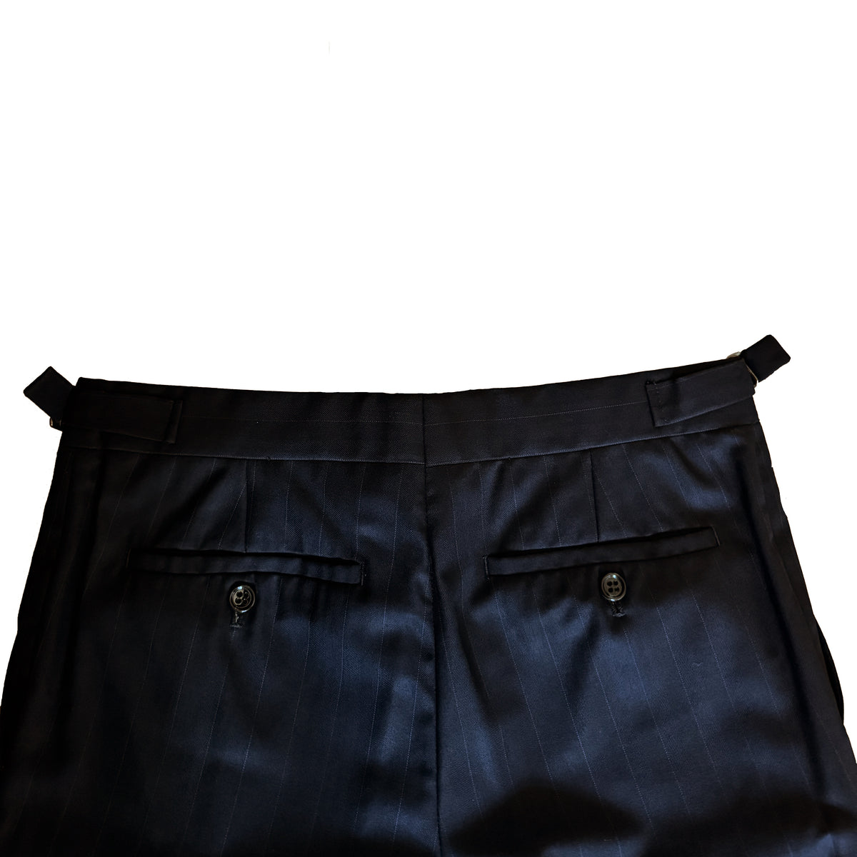Costume 2 pièces Ralph Lauren Purple Label bleu anthracite à fines rayures