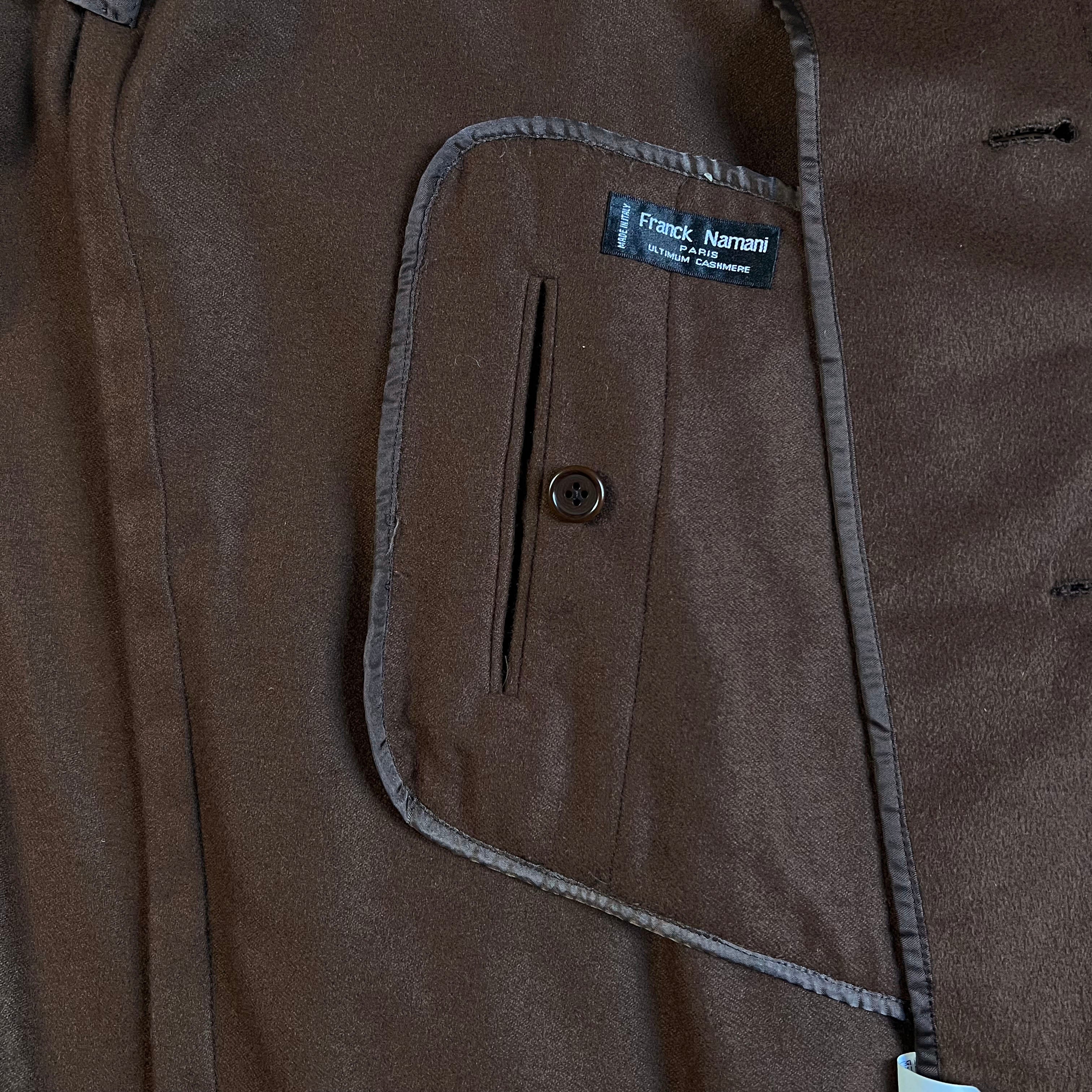 Manteau marron Franck Namani