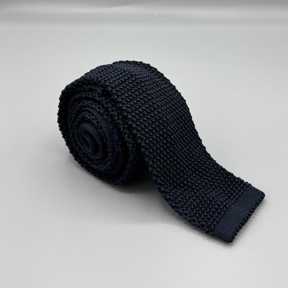 Cravate tricot Purple Label Ralph Lauren bleu marine