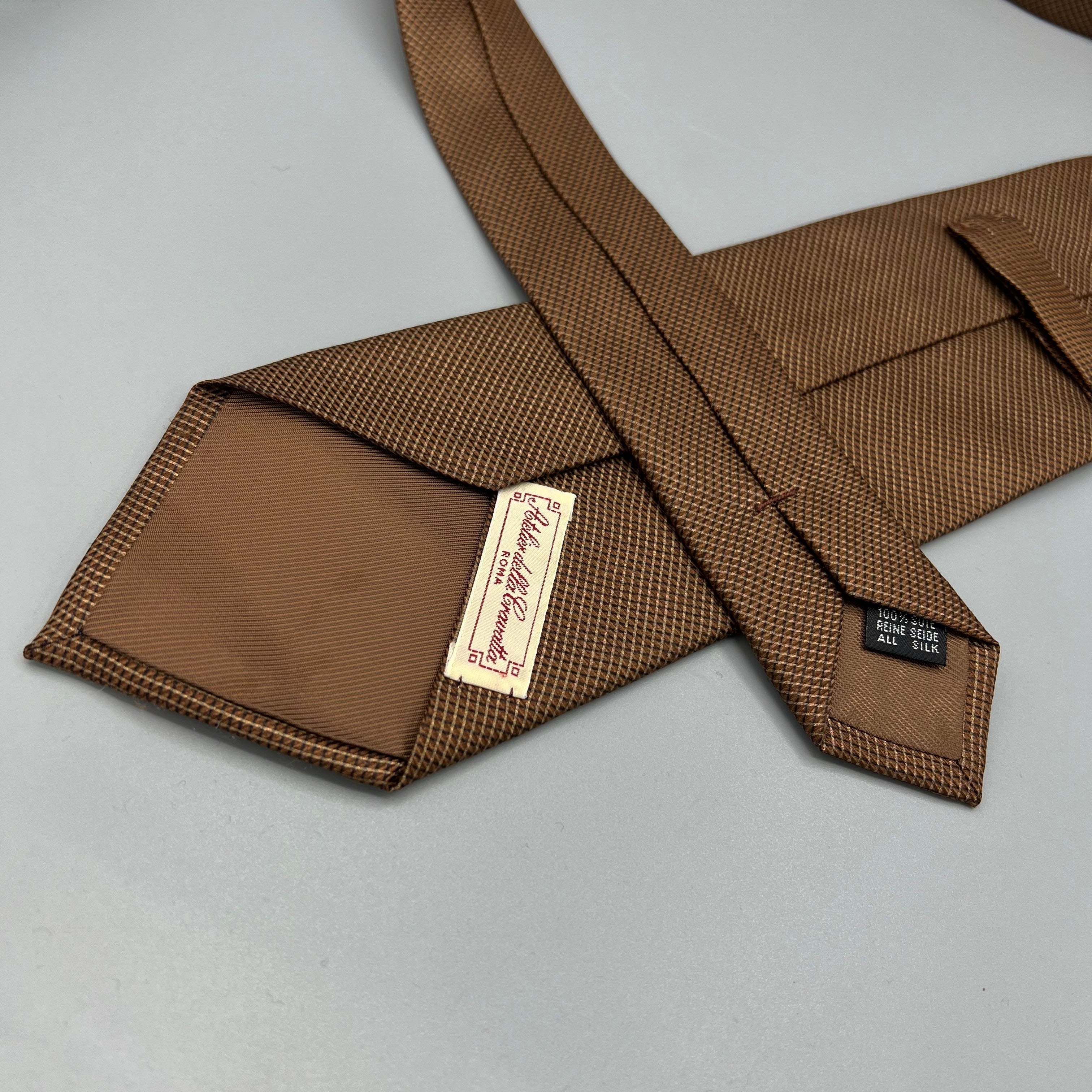 Cravate caramel Atelier Della Cravatta