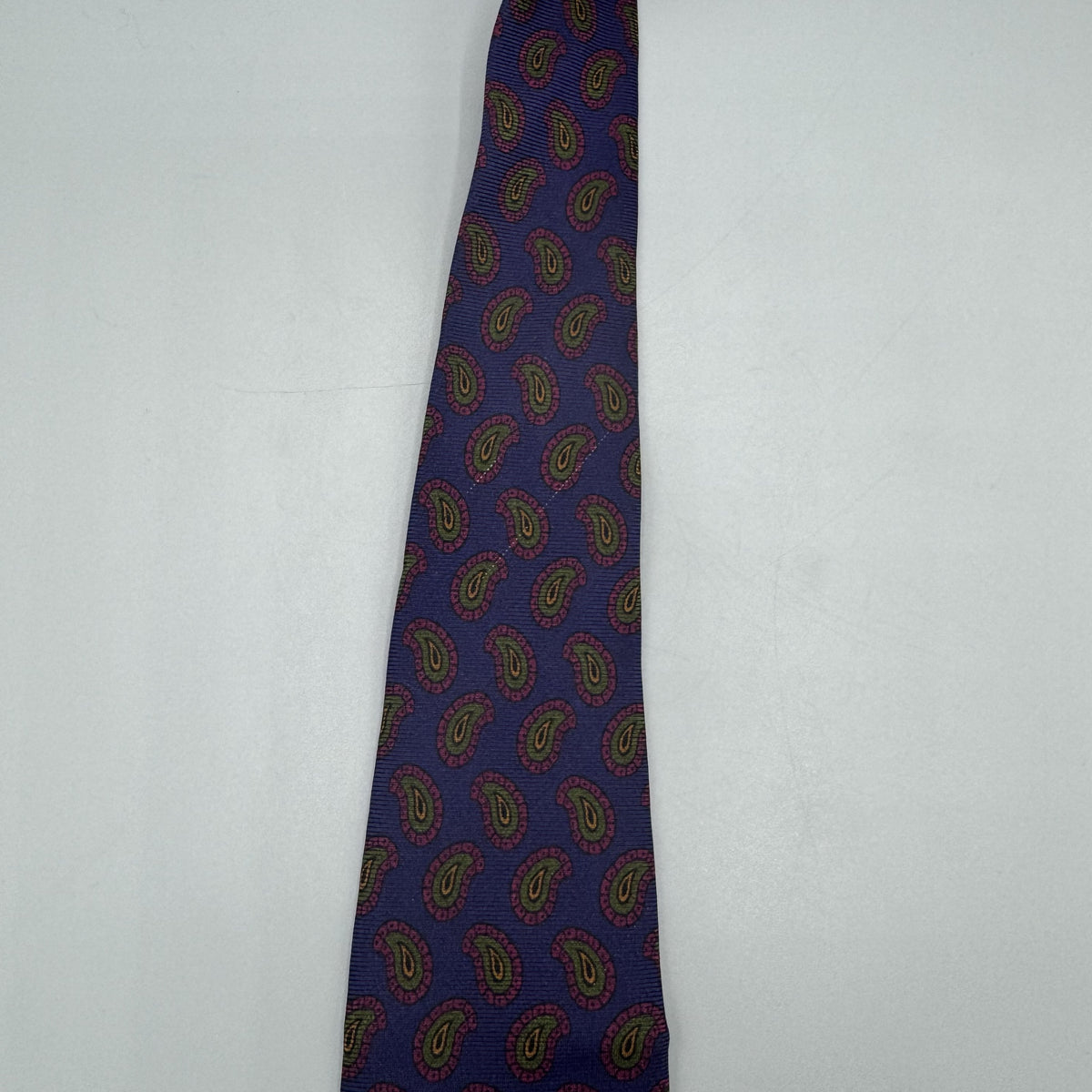 Cravate Purple Label Ralph Lauren violine à motif cachemire