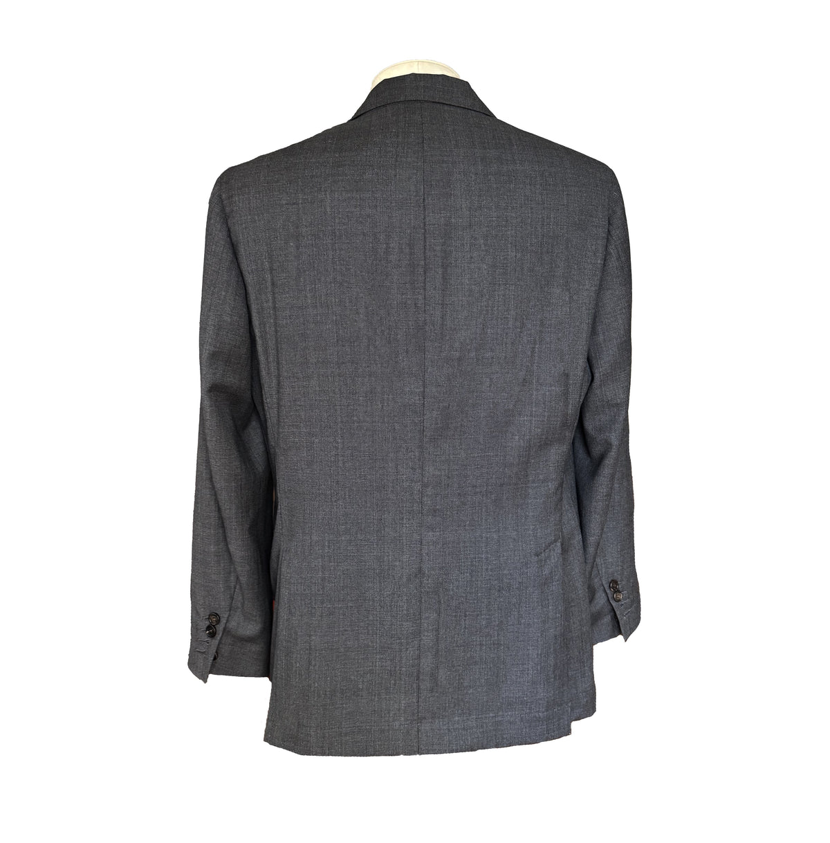 Costume 2 pièces Brunello Cucinelli gris à motif carreaux ton sur ton