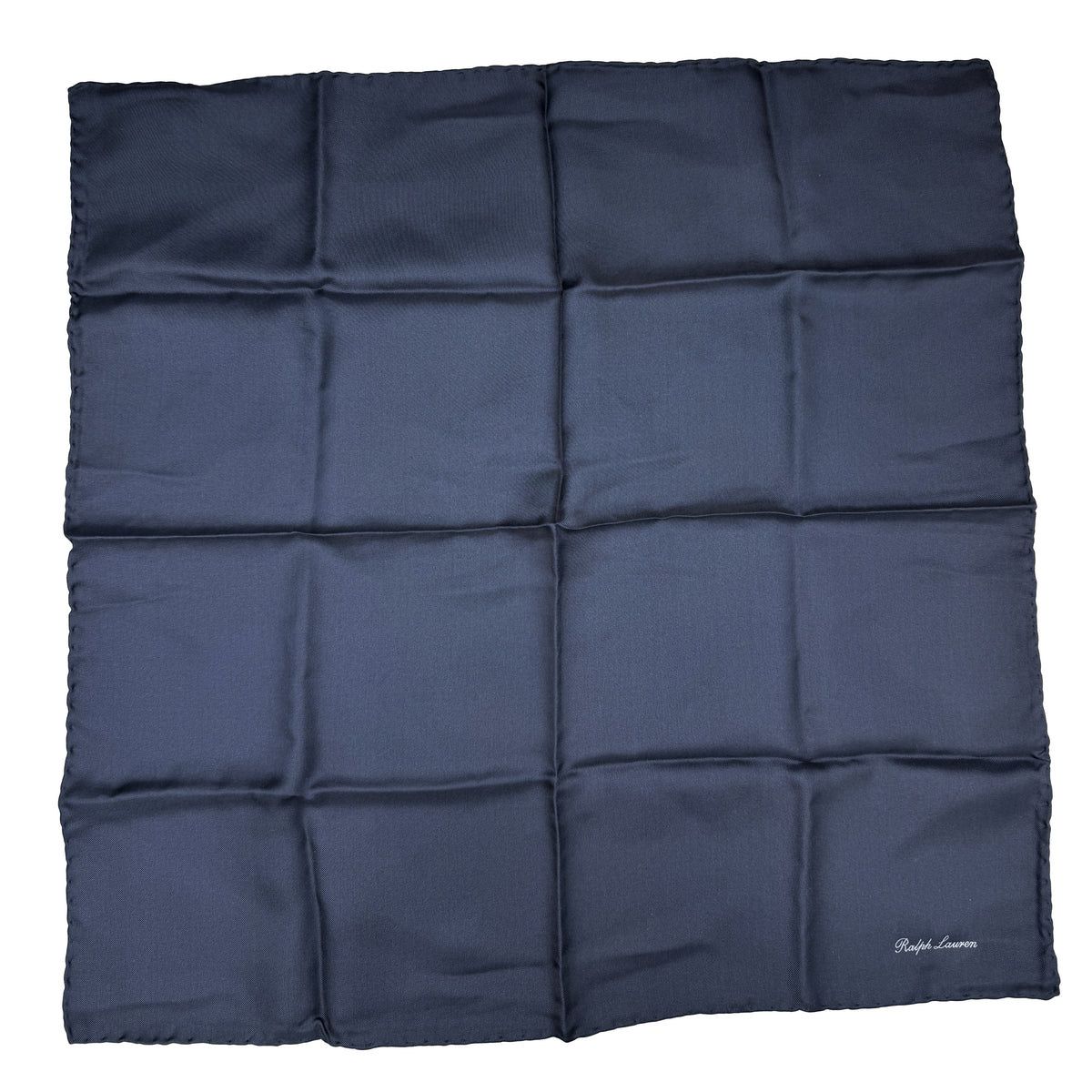 Pochette en soie Purple Label Ralph Lauren bleu ardoise
