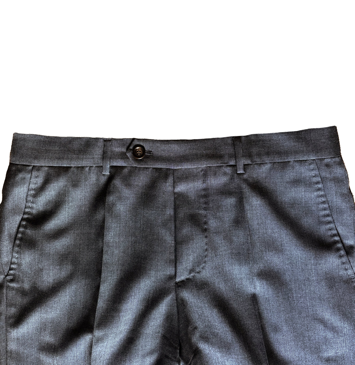 Costume 2 pièces Brunello Cucinelli gris à motif carreaux ton sur ton