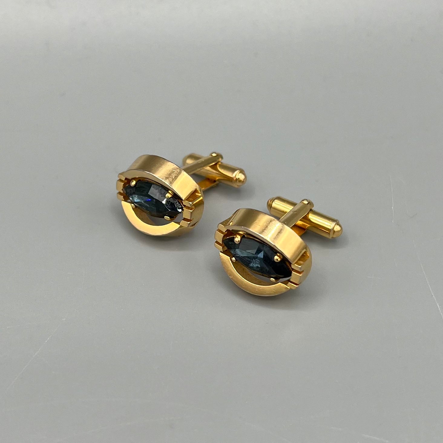 Boutons de Manchette Bleu Marine