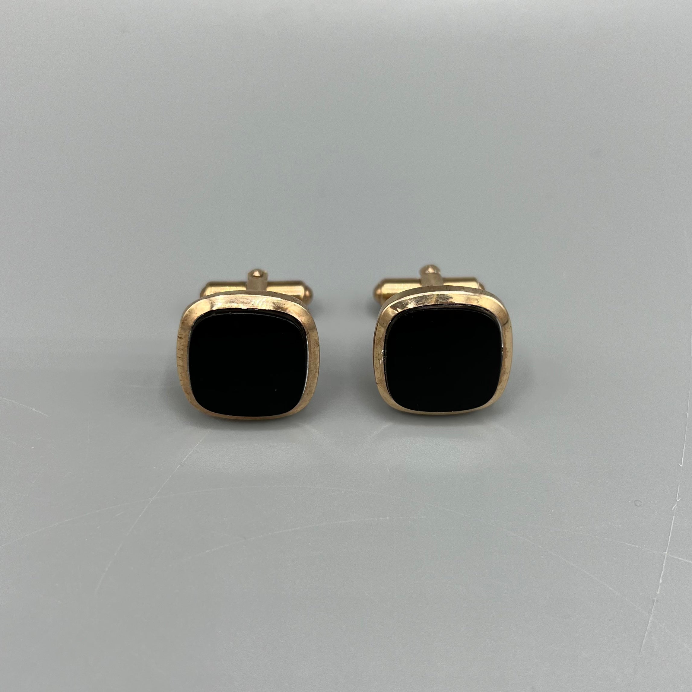 Boutons de manchette pierre noire