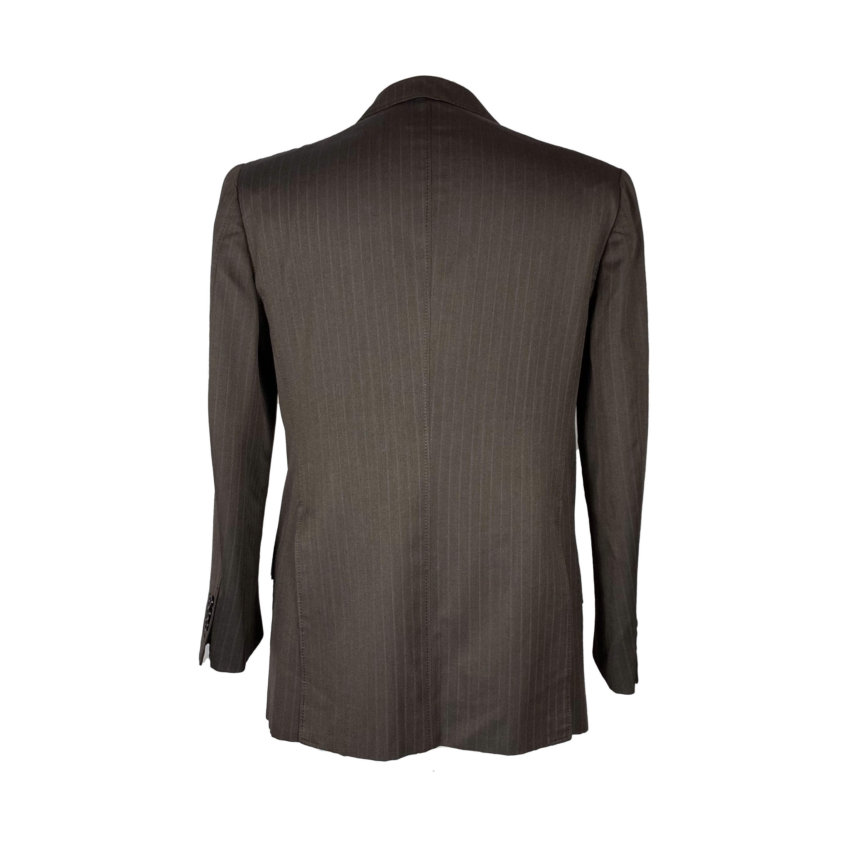 Costume brun à rayures GAETANO ALOISIO