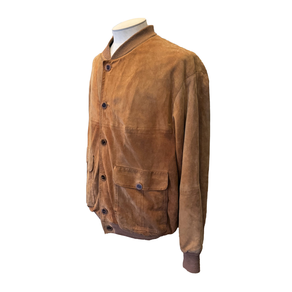 Blouson Séraphin en daim camel vintage
