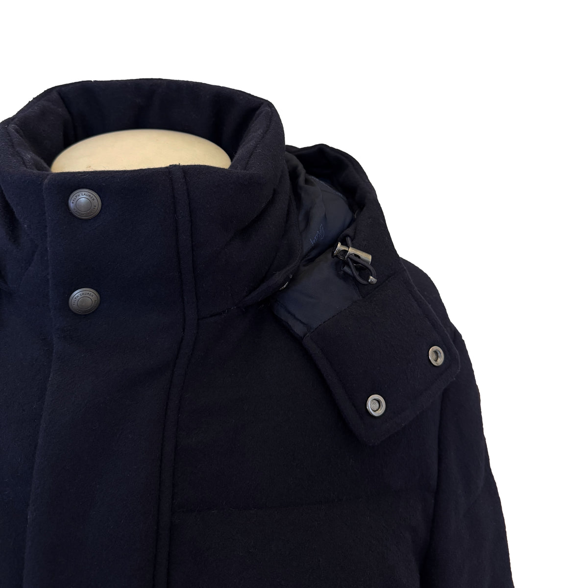 Doudoune Ralph Lauren Purple Label bleu marine à capuche