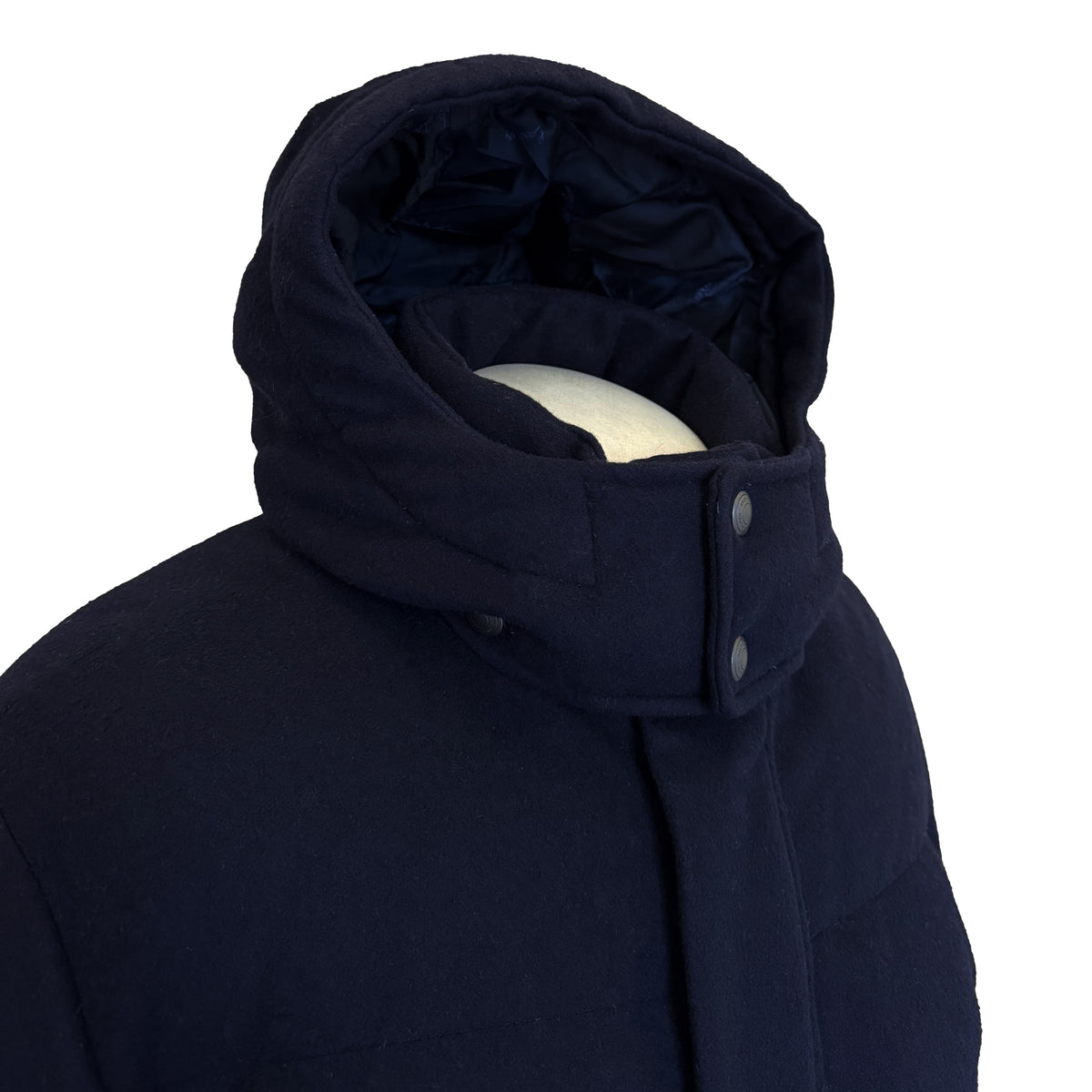 Doudoune Ralph Lauren Purple Label bleu marine à capuche