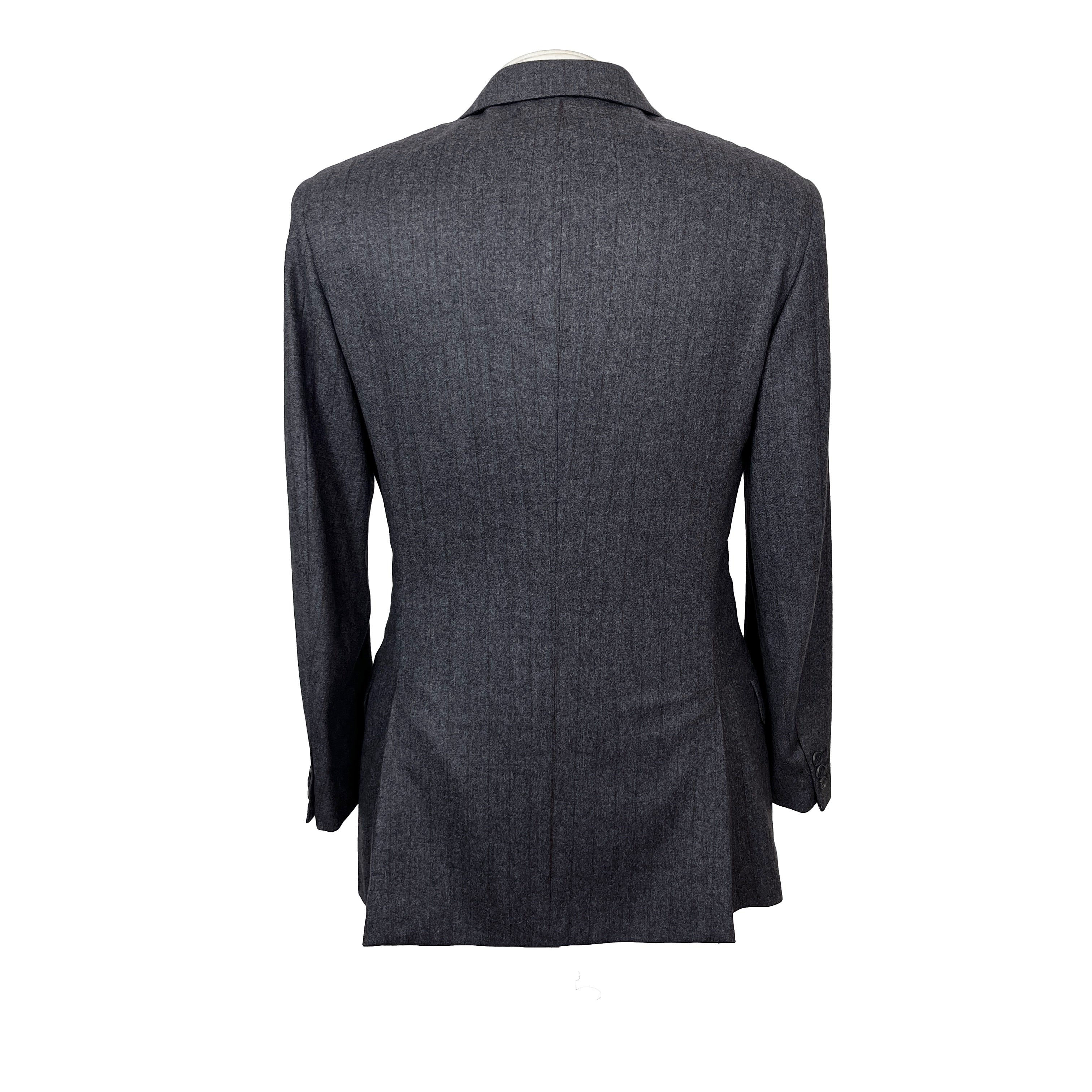 Costume gris à rayures Hermès
