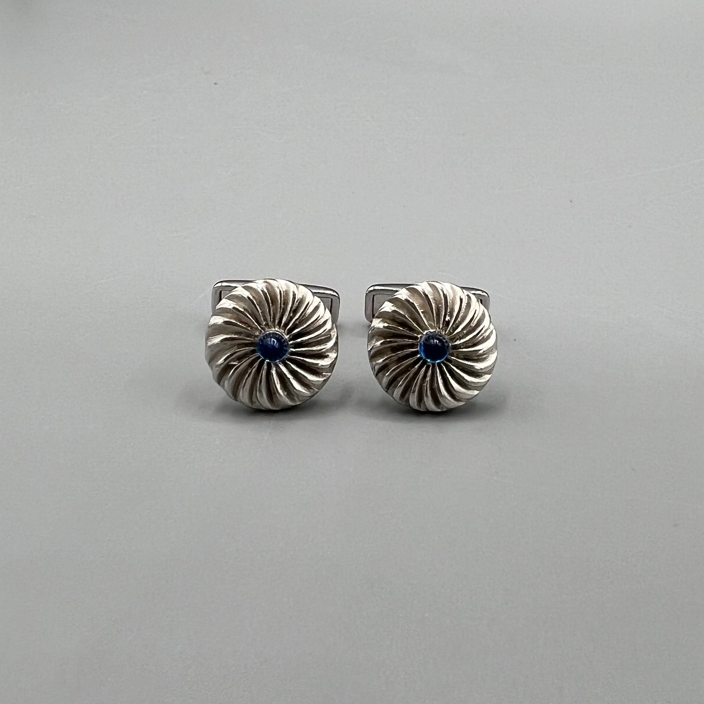 Boutons de manchette Dunhill argent