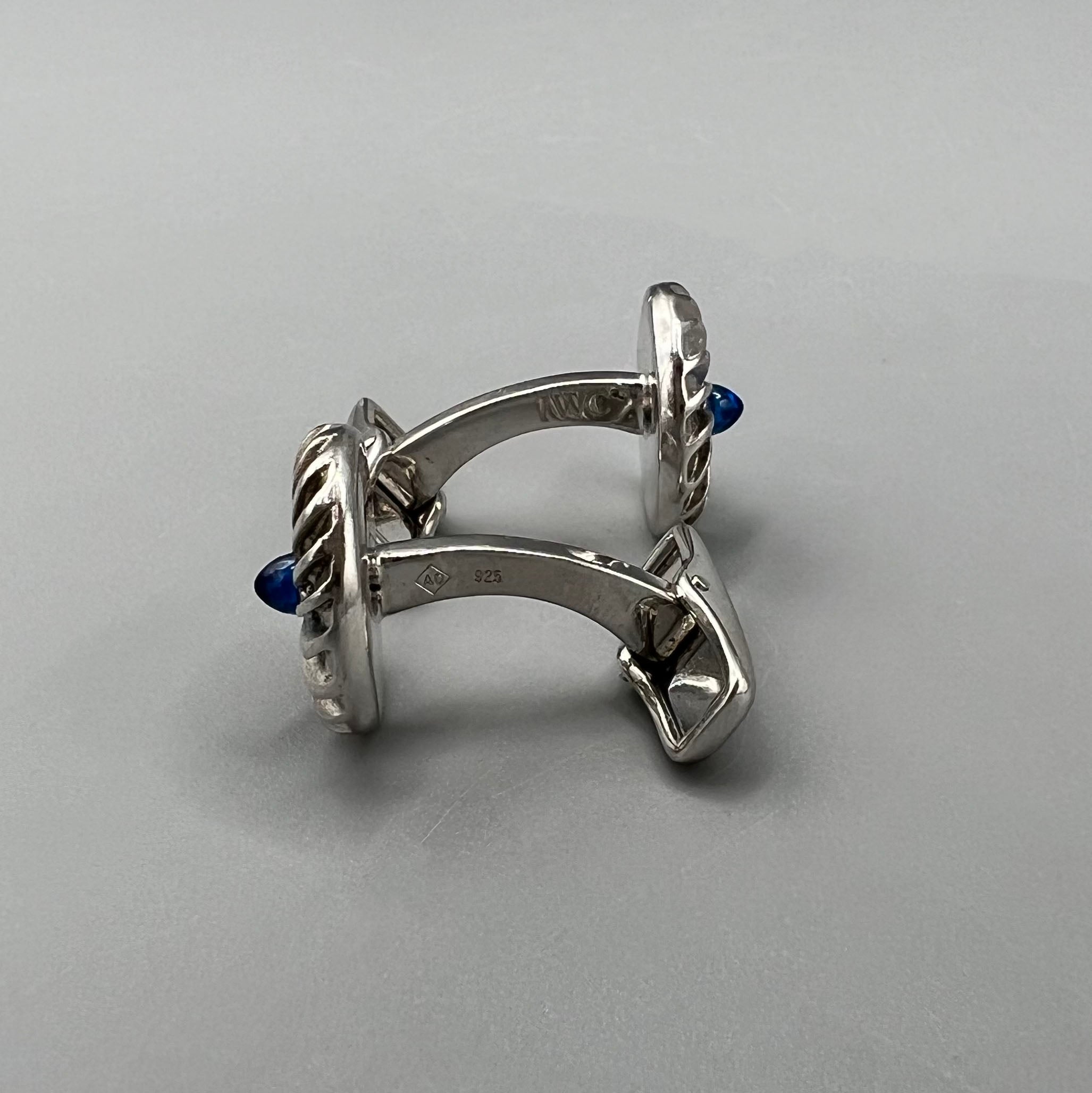 Boutons de manchette Dunhill argent