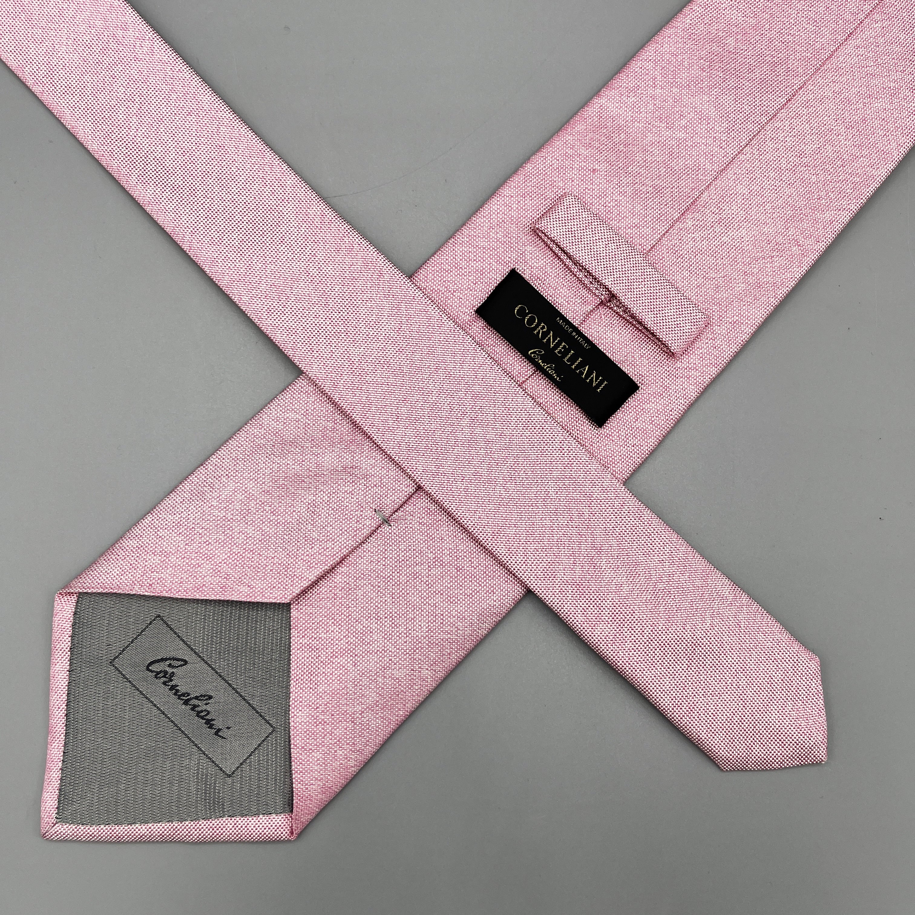 Cravate rose Corneliani